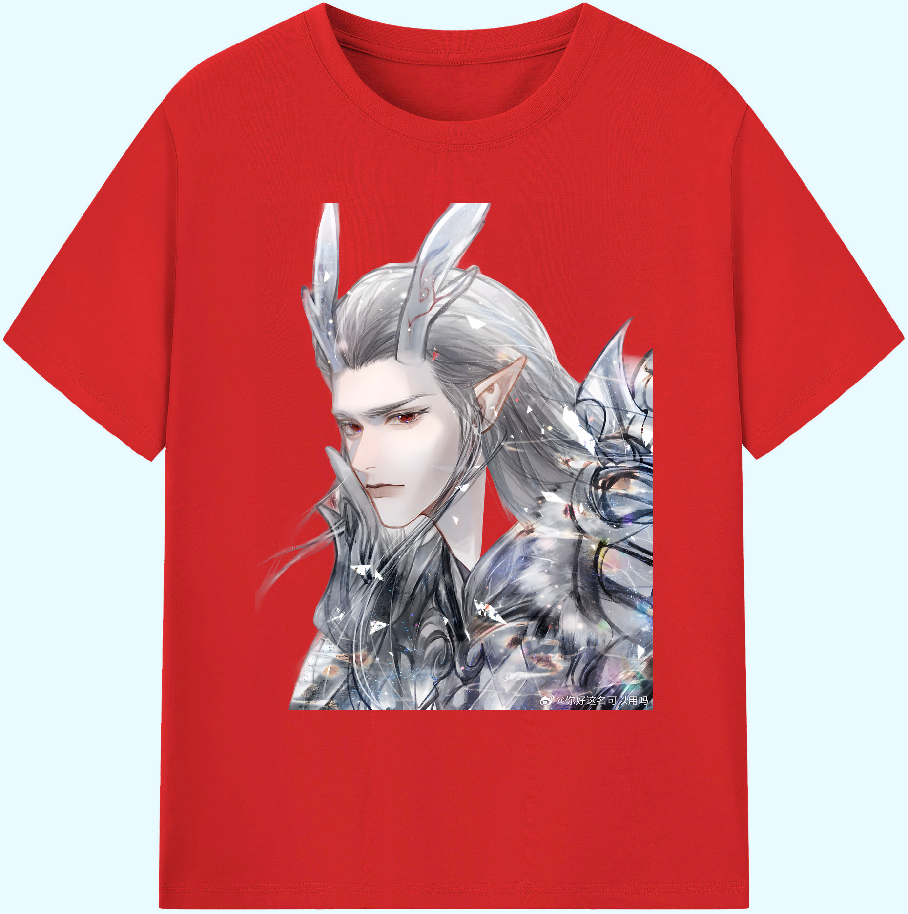 （画像用） Ne Zha 2 ナタ 魔童の大暴れ 綿100％ メンズ半袖Tシャツ｜肌触りやわらか＆通気性