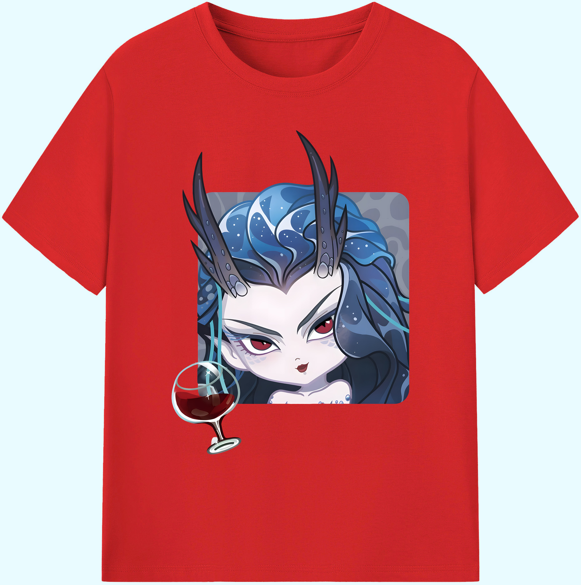 （画像用） Ne Zha 2 ナタ 魔童の大暴れ 綿100％ メンズ半袖Tシャツ｜肌触りやわらか＆通気性