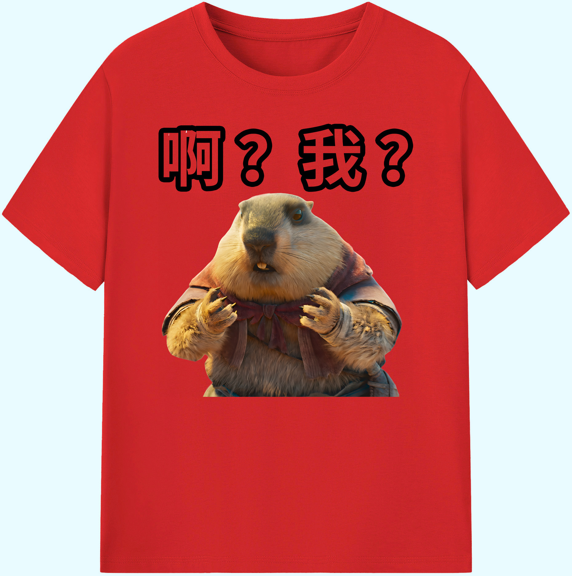 （画像用） Ne Zha 2 ナタ 魔童の大暴れ 綿100％ メンズ半袖Tシャツ｜肌触りやわらか＆通気性