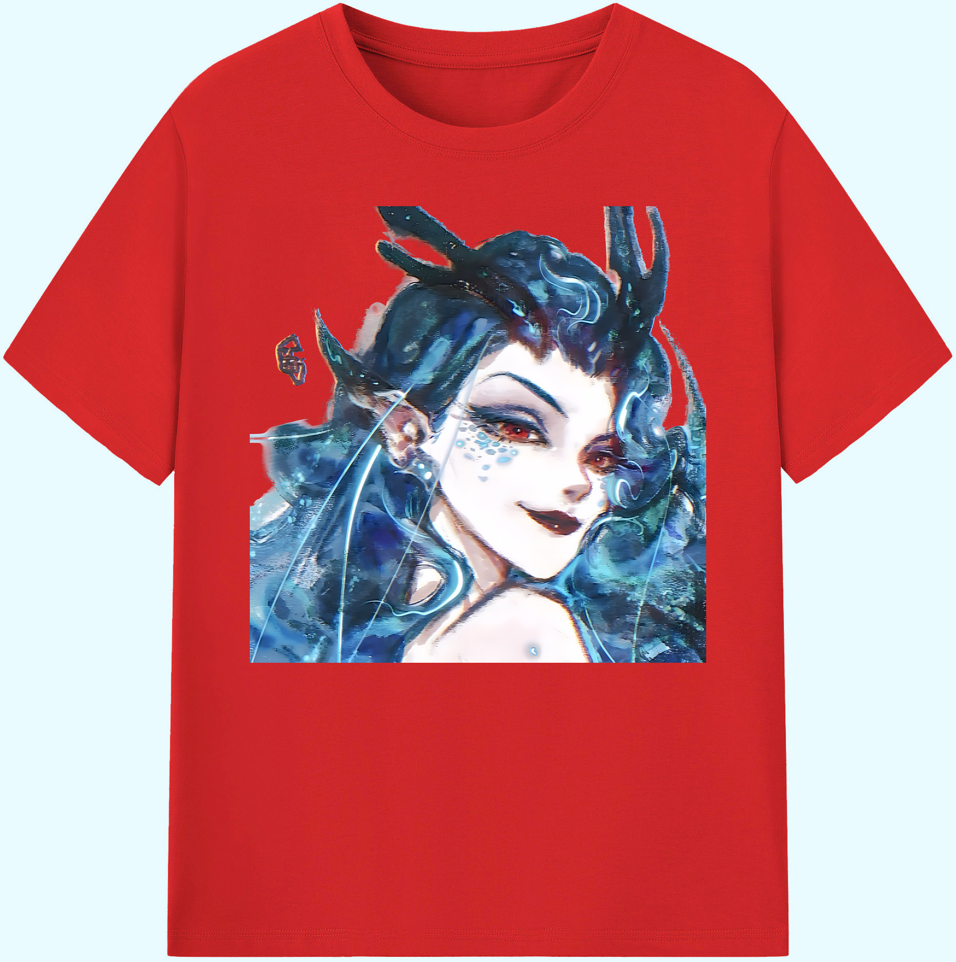 （画像用） Ne Zha 2 ナタ 魔童の大暴れ 綿100％ メンズ半袖Tシャツ｜肌触りやわらか＆通気性
