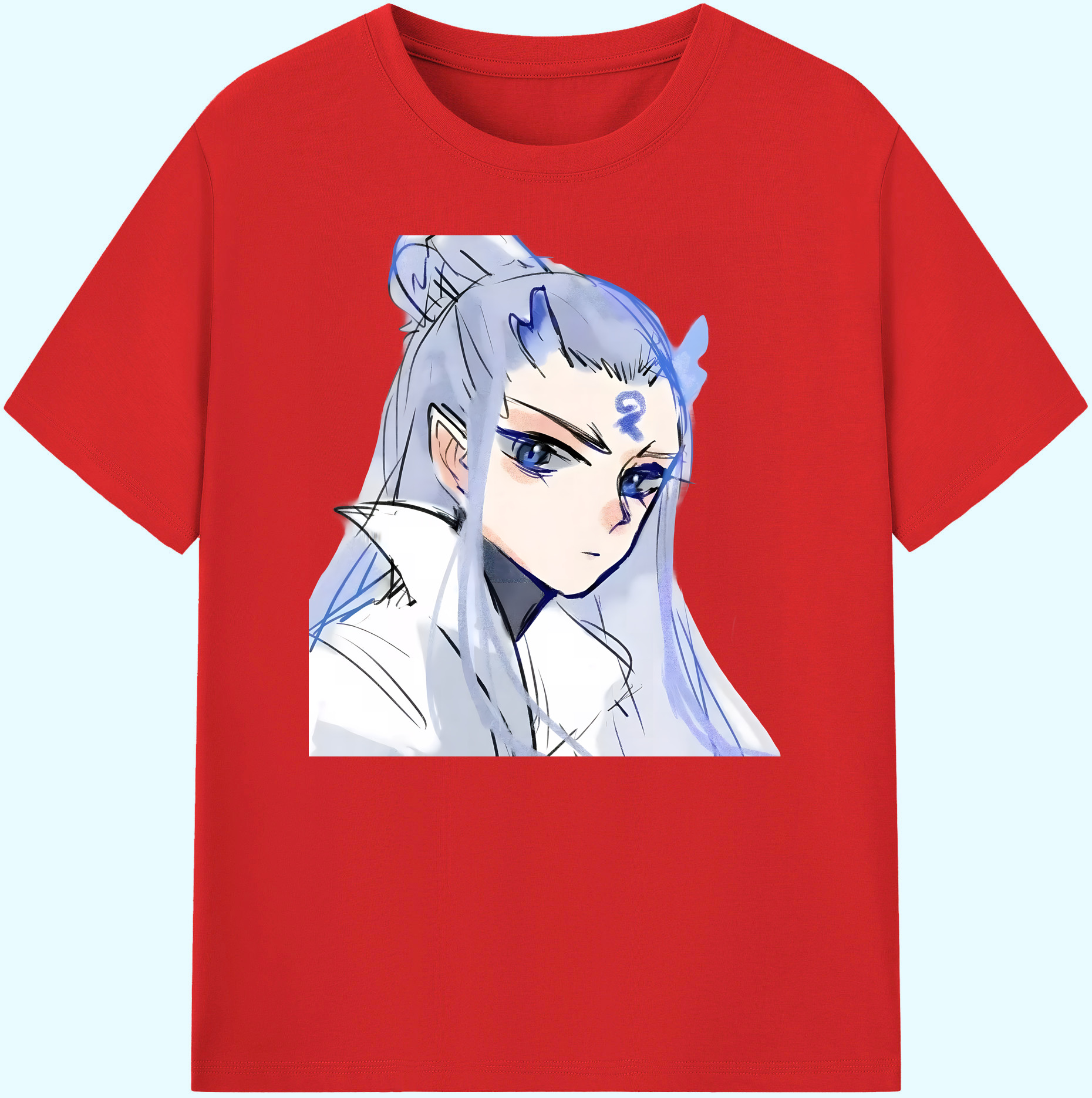 （画像用） Ne Zha 2 ナタ 魔童の大暴れ 綿100％ メンズ半袖Tシャツ｜肌触りやわらか＆通気性