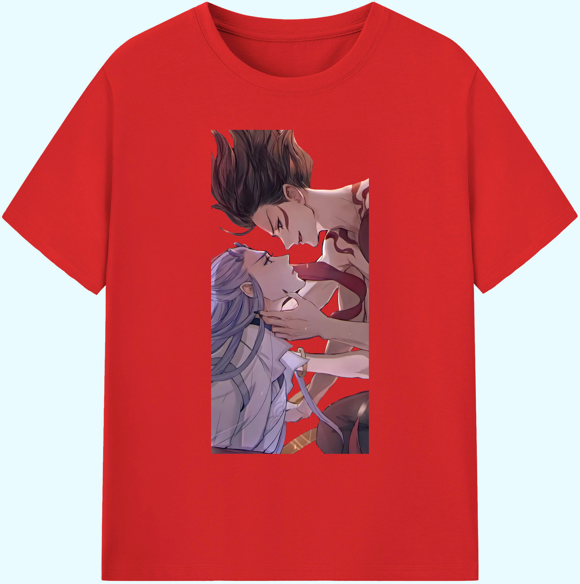 （画像用） Ne Zha 2 ナタ 魔童の大暴れ 綿100％ メンズ半袖Tシャツ｜肌触りやわらか＆通気性