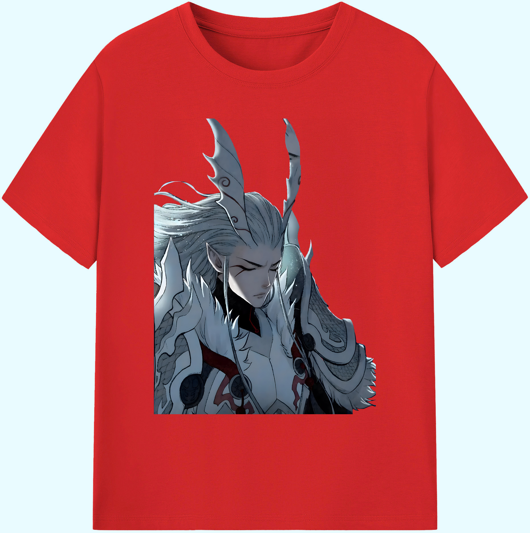 （画像用） Ne Zha 2 ナタ 魔童の大暴れ 綿100％ メンズ半袖Tシャツ｜肌触りやわらか＆通気性