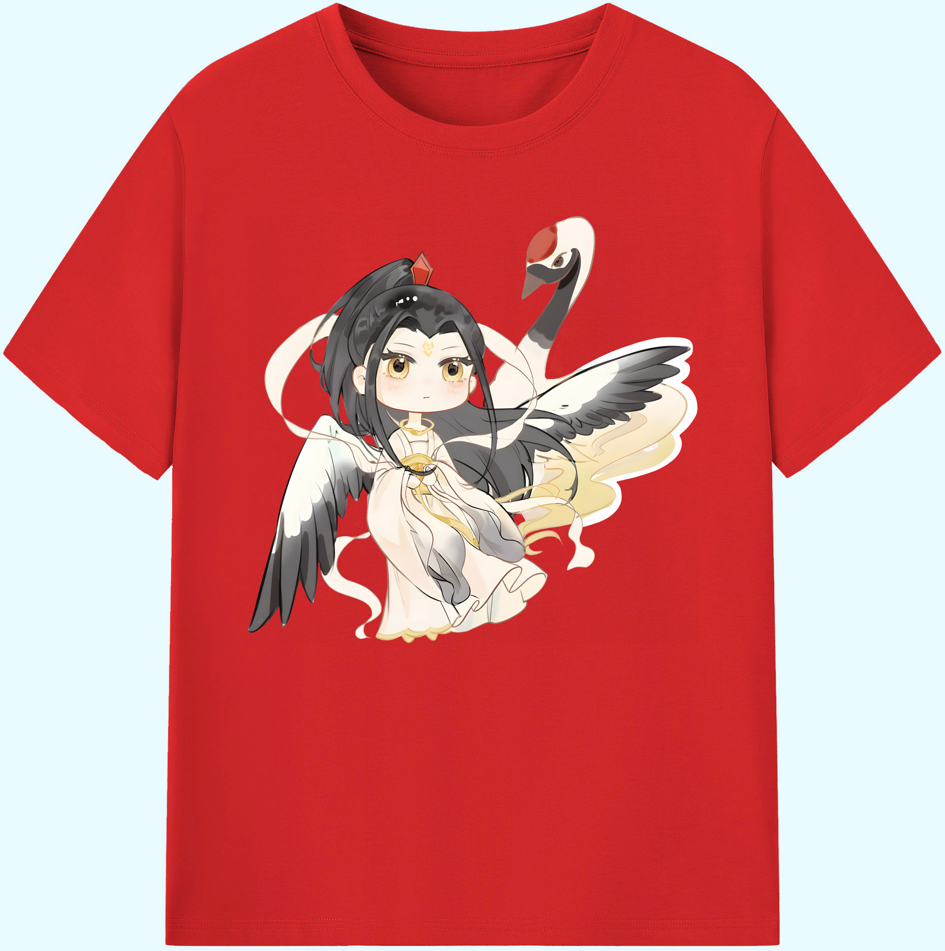 （画像用） Ne Zha 2 ナタ 魔童の大暴れ 綿100％ メンズ半袖Tシャツ｜肌触りやわらか＆通気性