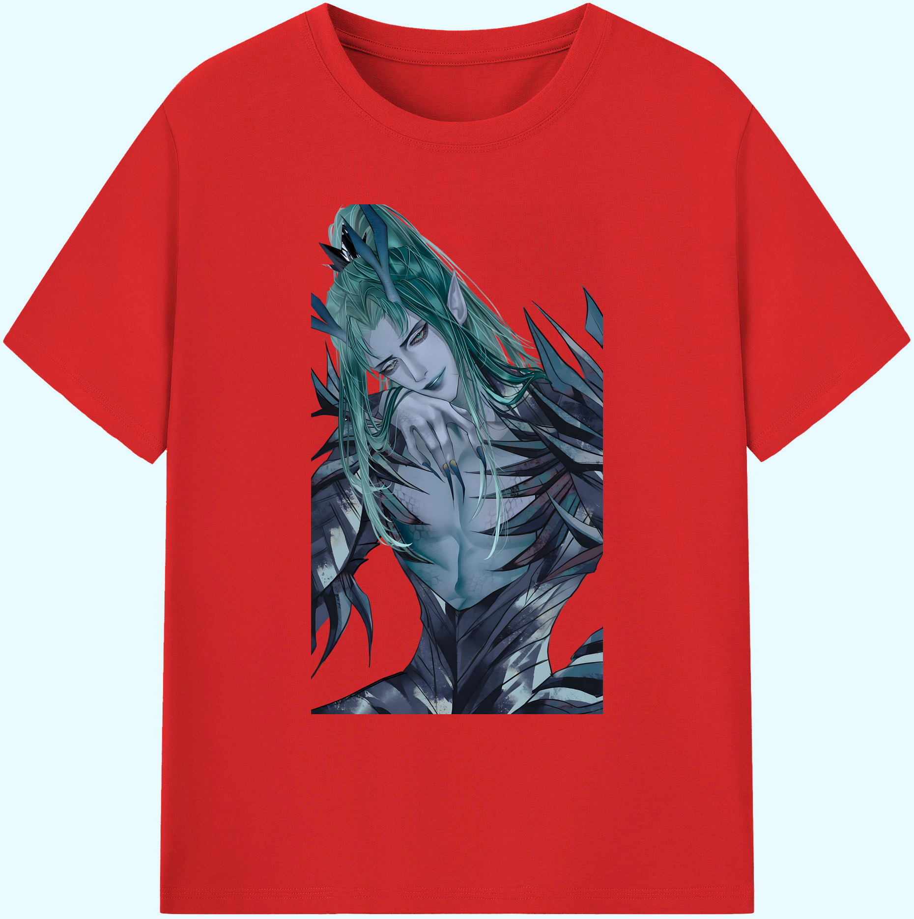 （画像用） Ne Zha 2 ナタ 魔童の大暴れ 綿100％ メンズ半袖Tシャツ｜肌触りやわらか＆通気性