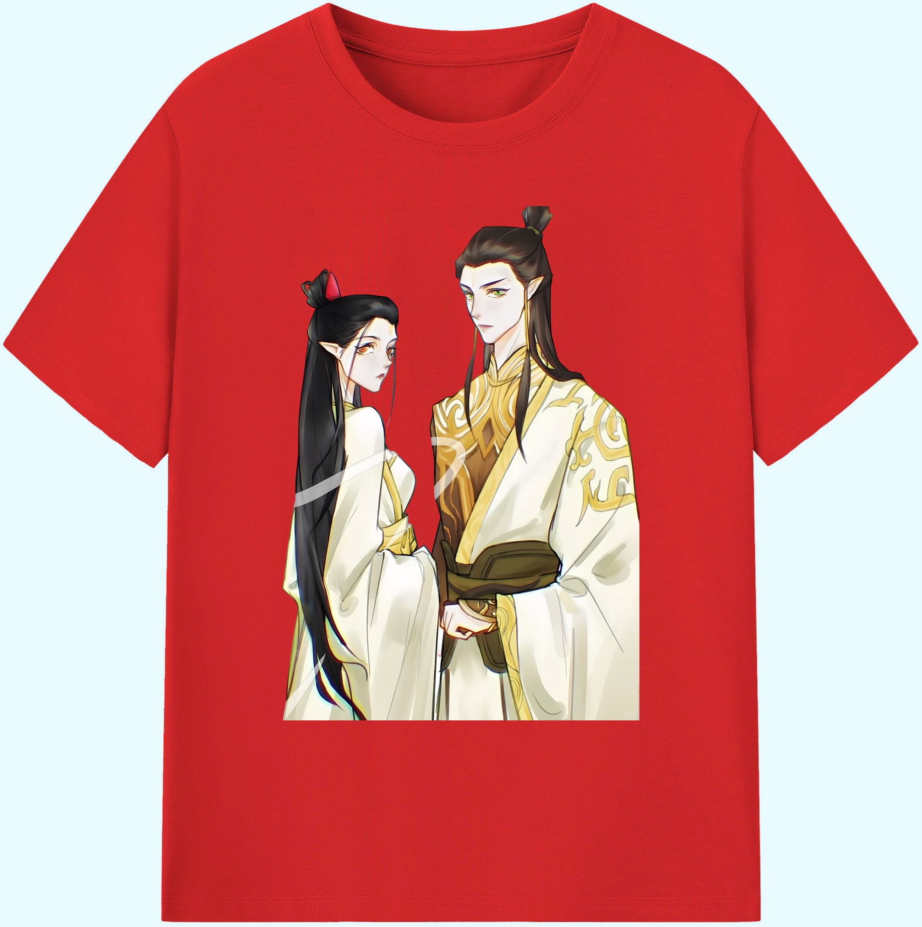 （画像用） Ne Zha 2 ナタ 魔童の大暴れ 綿100％ メンズ半袖Tシャツ｜肌触りやわらか＆通気性