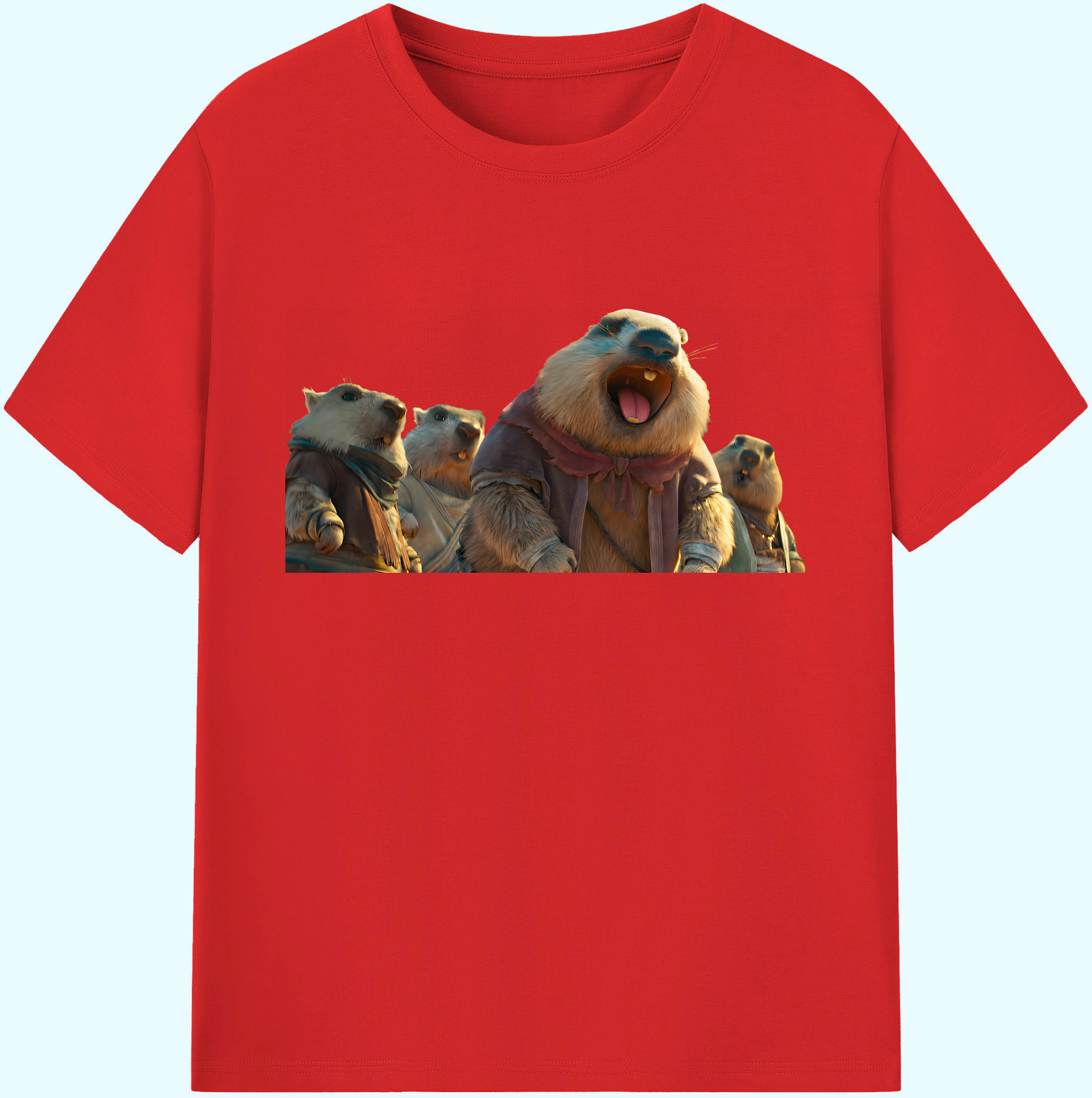 （画像用） Ne Zha 2 ナタ 魔童の大暴れ 綿100％ メンズ半袖Tシャツ｜肌触りやわらか＆通気性