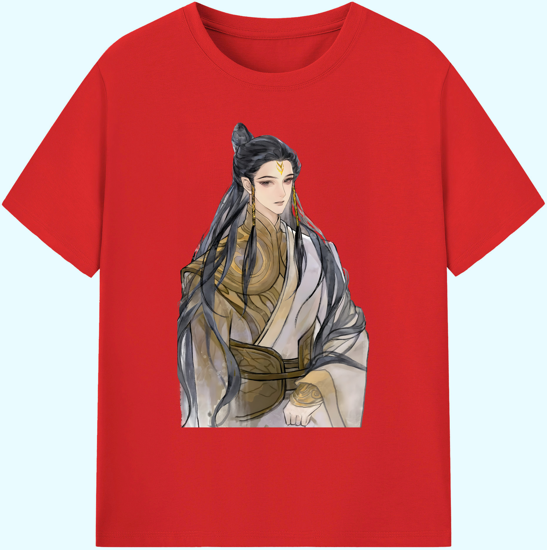 （画像用） Ne Zha 2 ナタ 魔童の大暴れ 綿100％ メンズ半袖Tシャツ｜肌触りやわらか＆通気性