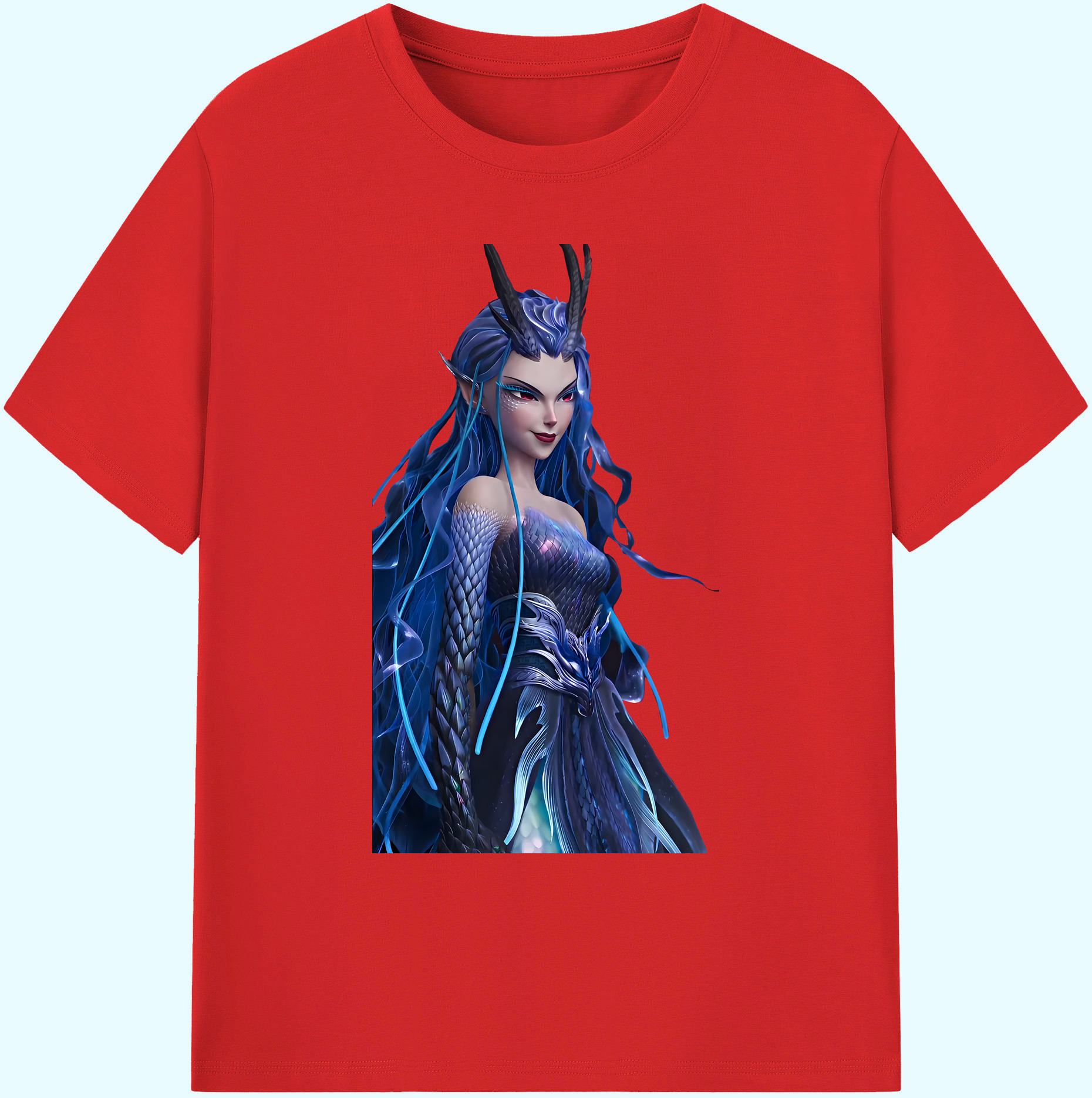 （画像用） Ne Zha 2 ナタ 魔童の大暴れ 綿100％ メンズ半袖Tシャツ｜肌触りやわらか＆通気性