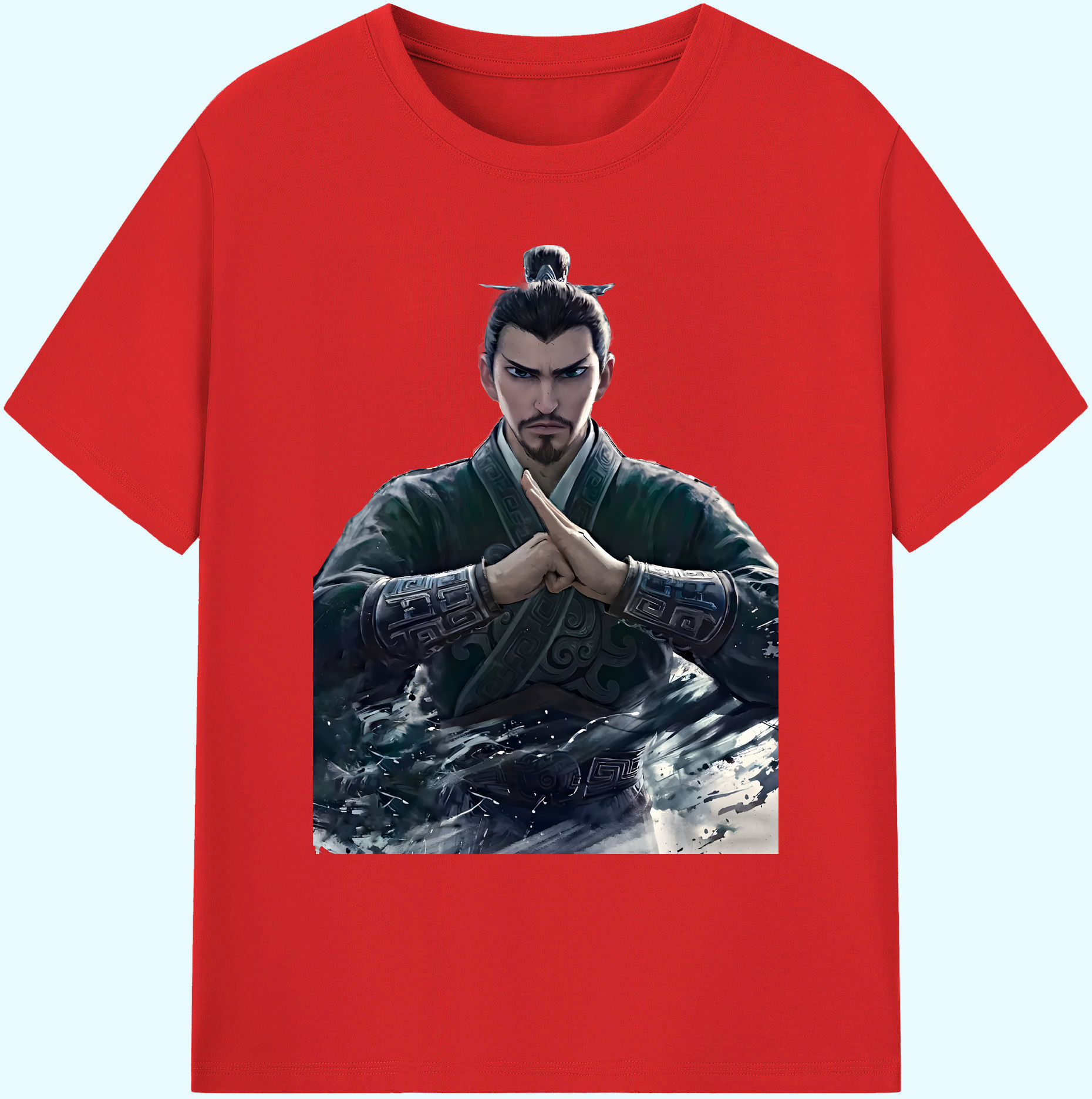 （画像用） Ne Zha 2 ナタ 魔童の大暴れ 綿100％ メンズ半袖Tシャツ｜肌触りやわらか＆通気性