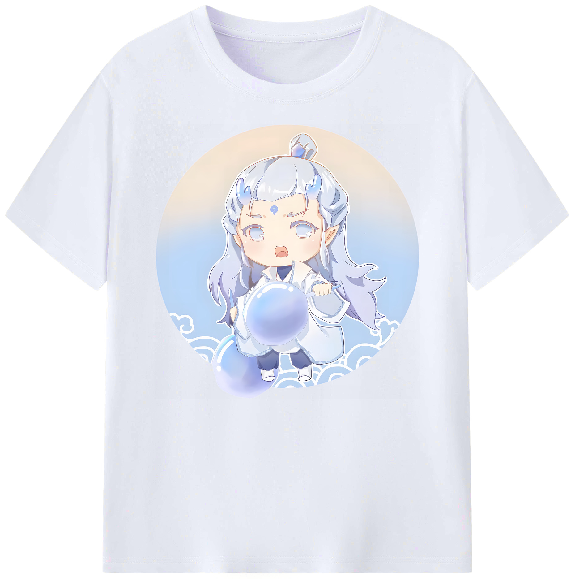 （画像用） Ne Zha 2 ナタ 魔童の大暴れ 綿100％ メンズ半袖Tシャツ｜肌触りやわらか＆通気性