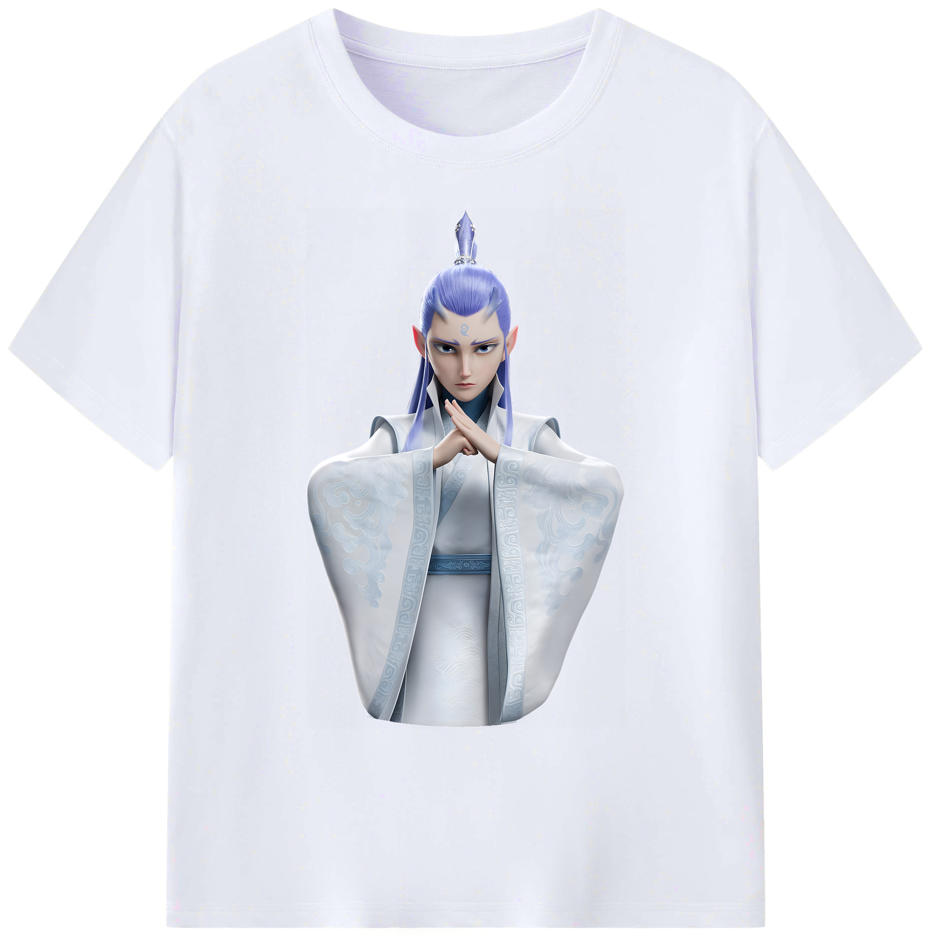 （画像用） Ne Zha 2 ナタ 魔童の大暴れ 綿100％ メンズ半袖Tシャツ｜肌触りやわらか＆通気性