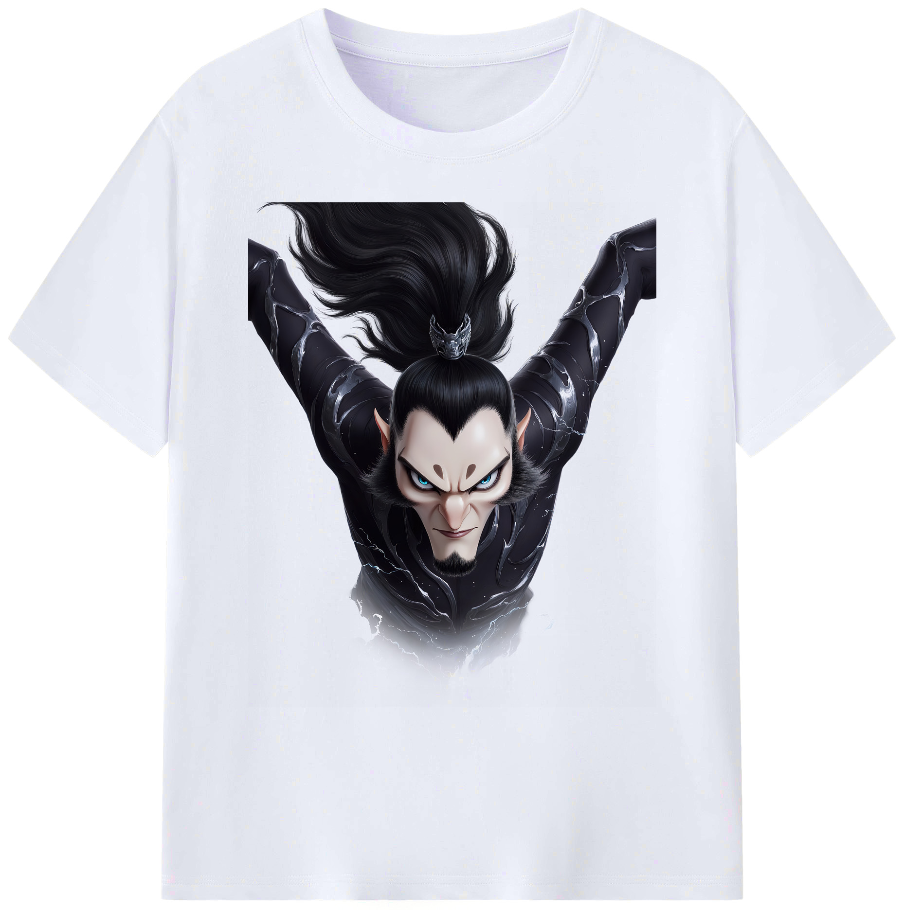 （画像用） Ne Zha 2 ナタ 魔童の大暴れ 綿100％ メンズ半袖Tシャツ｜肌触りやわらか＆通気性