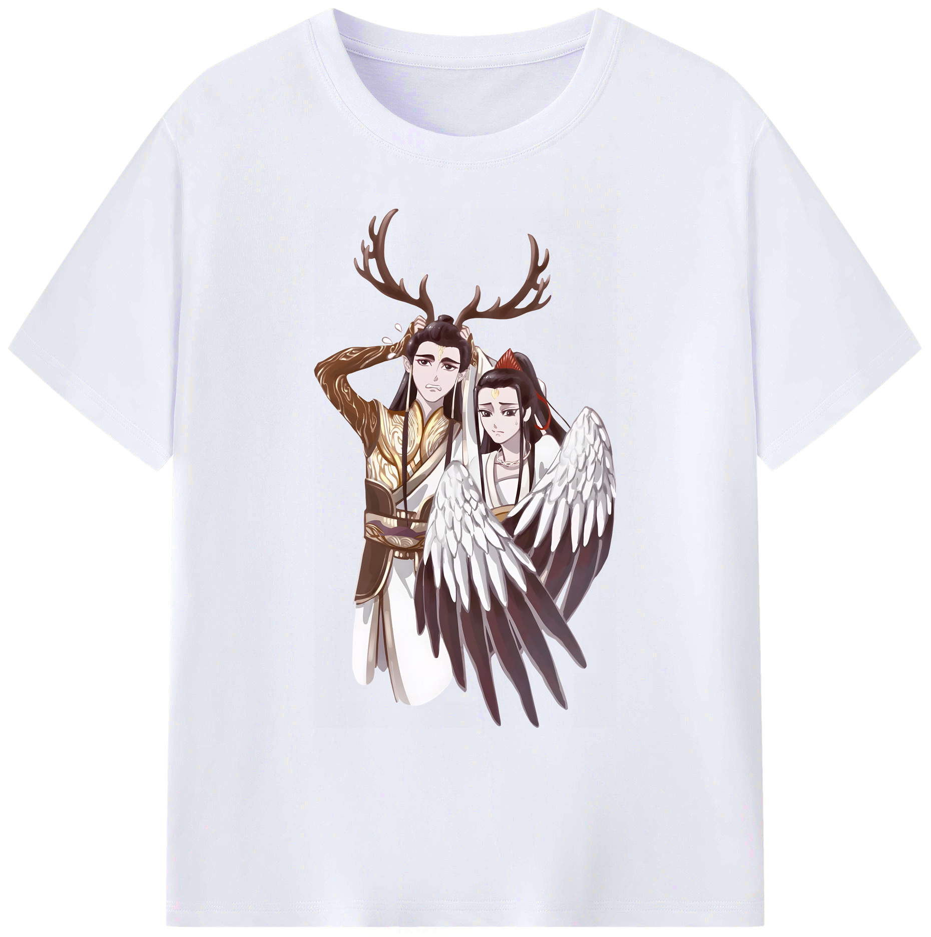 （画像用） Ne Zha 2 ナタ 魔童の大暴れ 綿100％ メンズ半袖Tシャツ｜肌触りやわらか＆通気性