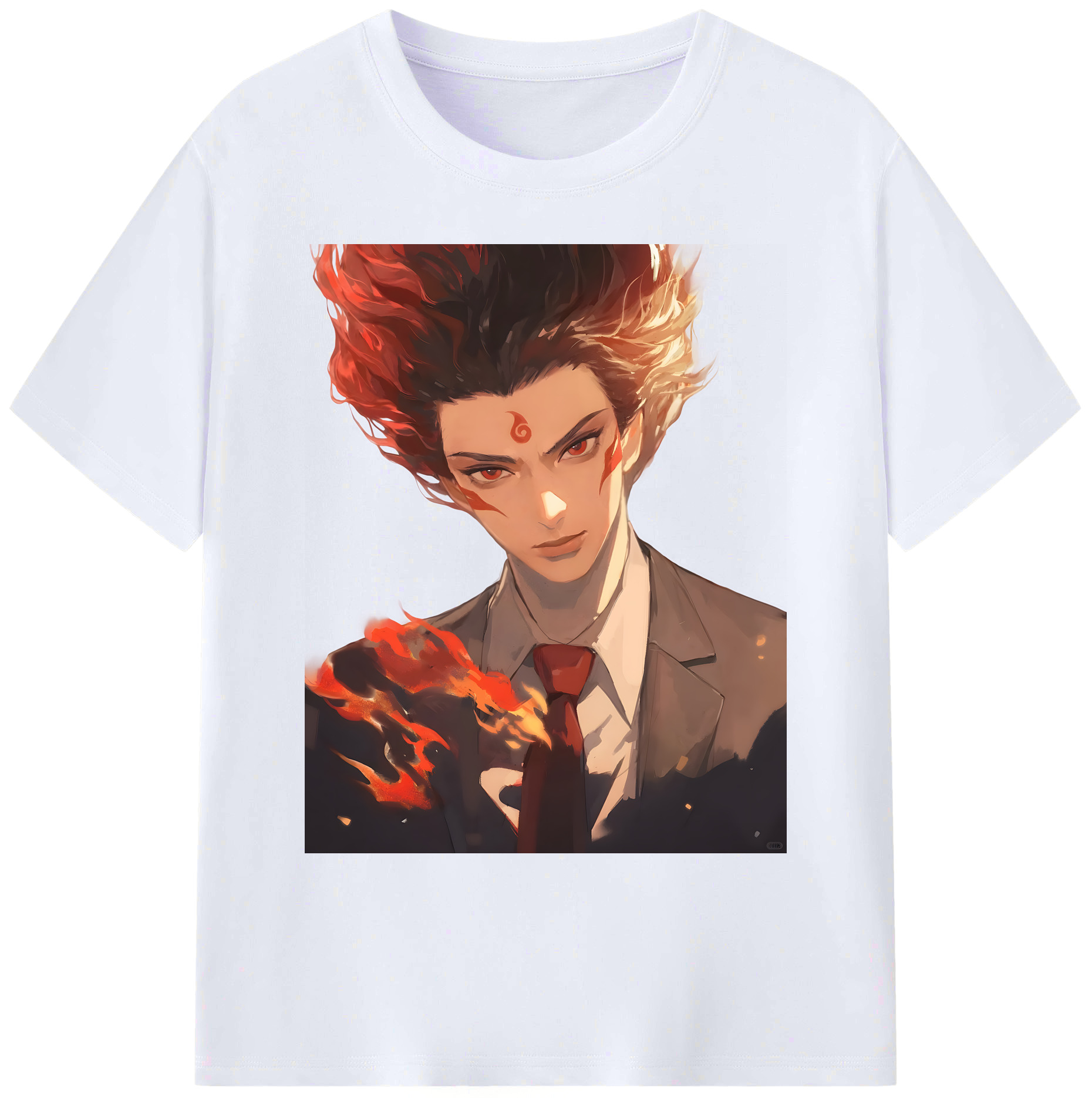（画像用） Ne Zha 2 ナタ 魔童の大暴れ 綿100％ メンズ半袖Tシャツ｜肌触りやわらか＆通気性