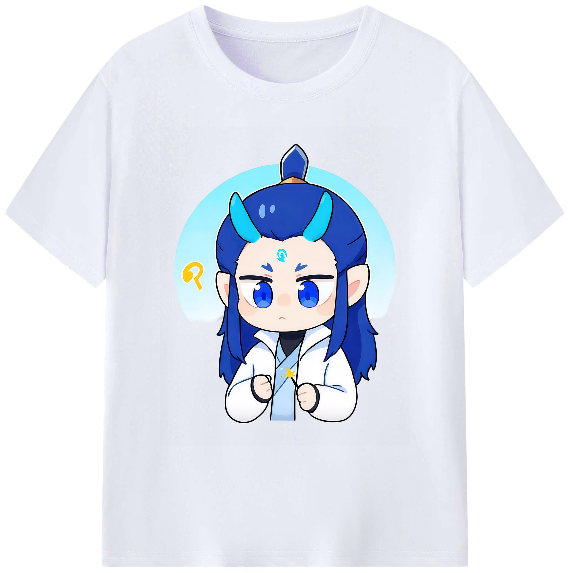 （画像用） Ne Zha 2 ナタ 魔童の大暴れ 綿100％ メンズ半袖Tシャツ｜肌触りやわらか＆通気性
