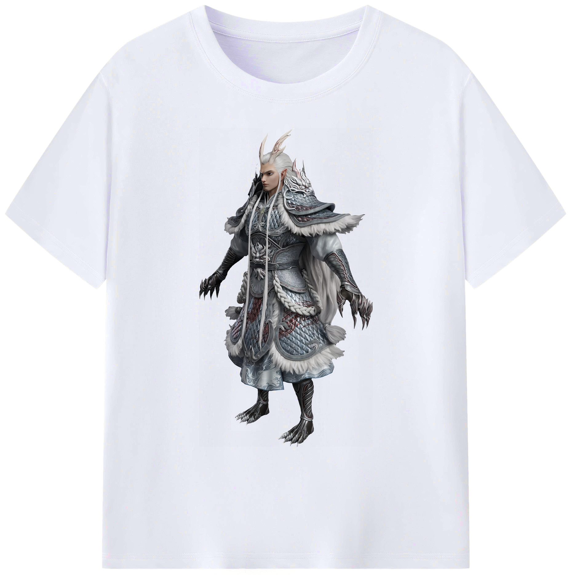 （画像用） Ne Zha 2 ナタ 魔童の大暴れ 綿100％ メンズ半袖Tシャツ｜肌触りやわらか＆通気性