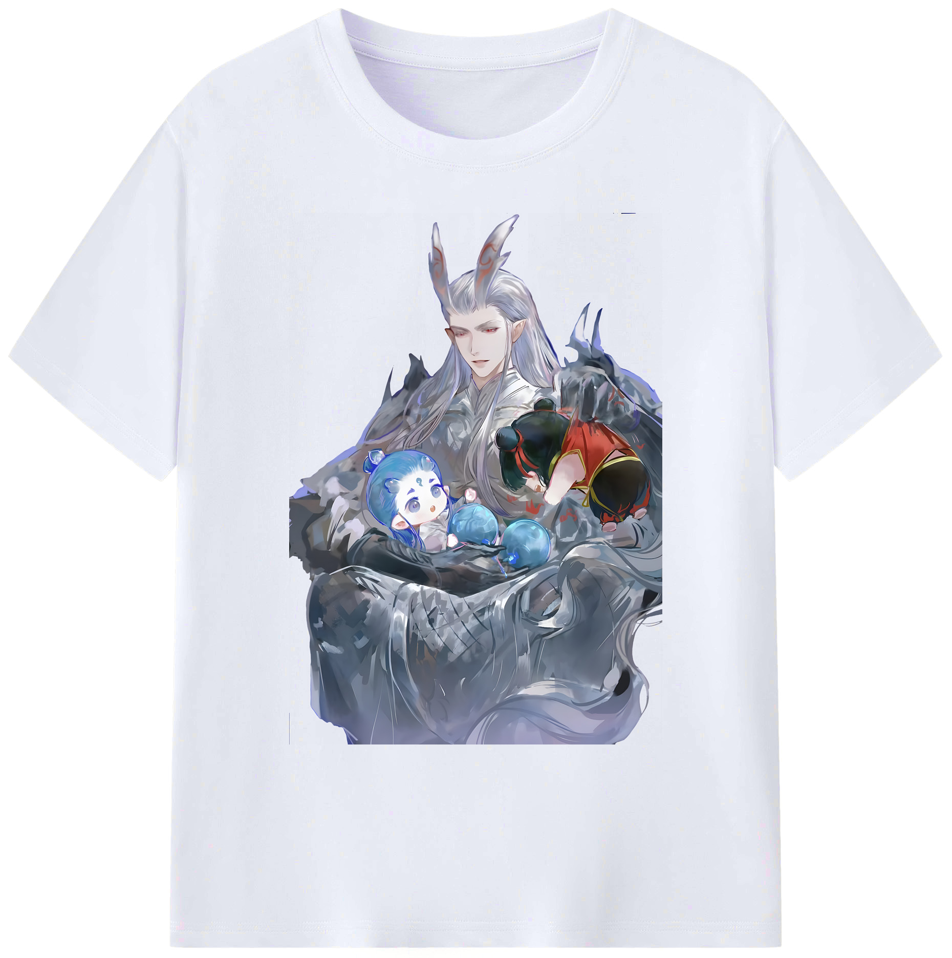 （画像用） Ne Zha 2 ナタ 魔童の大暴れ 綿100％ メンズ半袖Tシャツ｜肌触りやわらか＆通気性