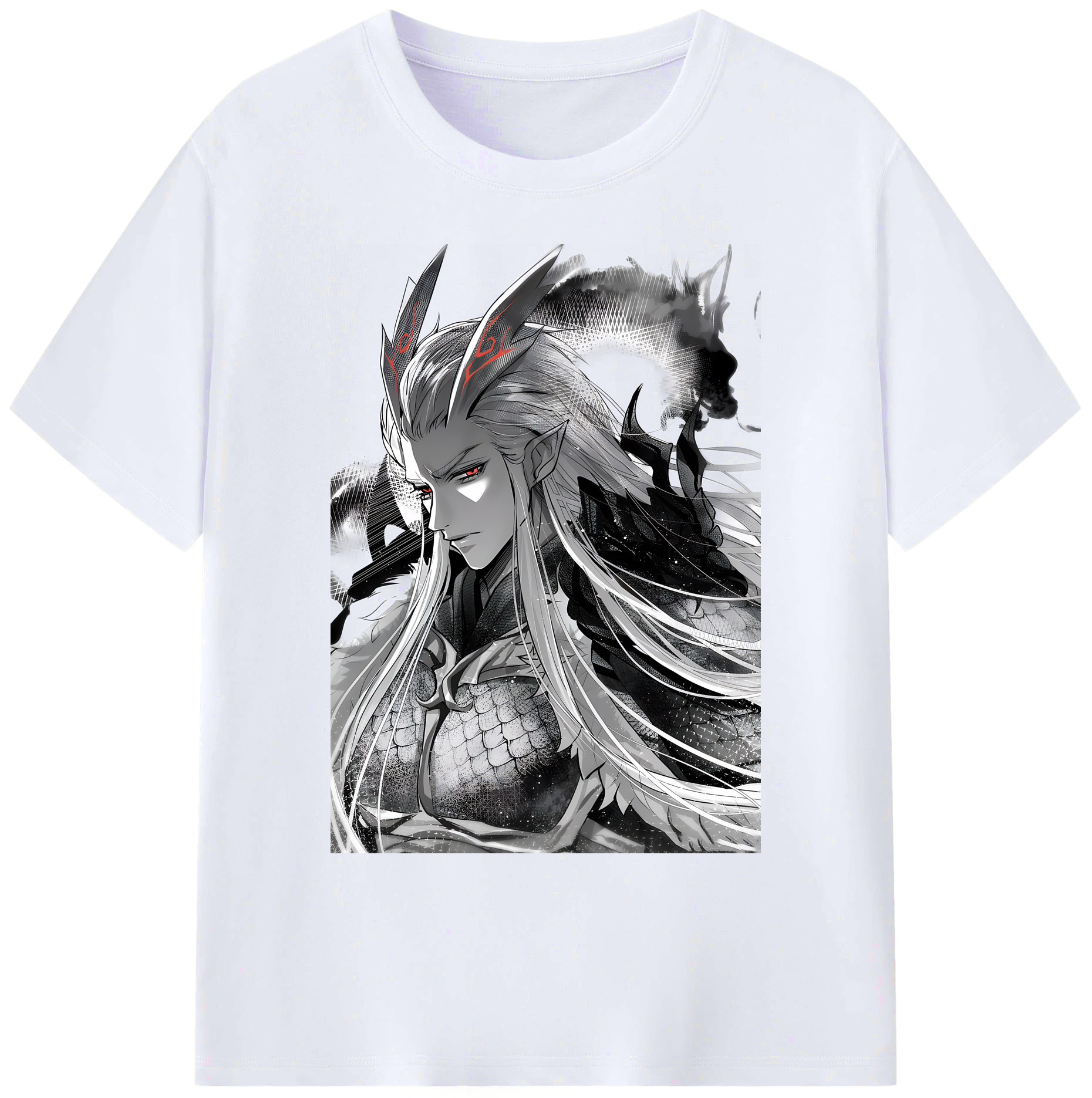 （画像用） Ne Zha 2 ナタ 魔童の大暴れ 綿100％ メンズ半袖Tシャツ｜肌触りやわらか＆通気性