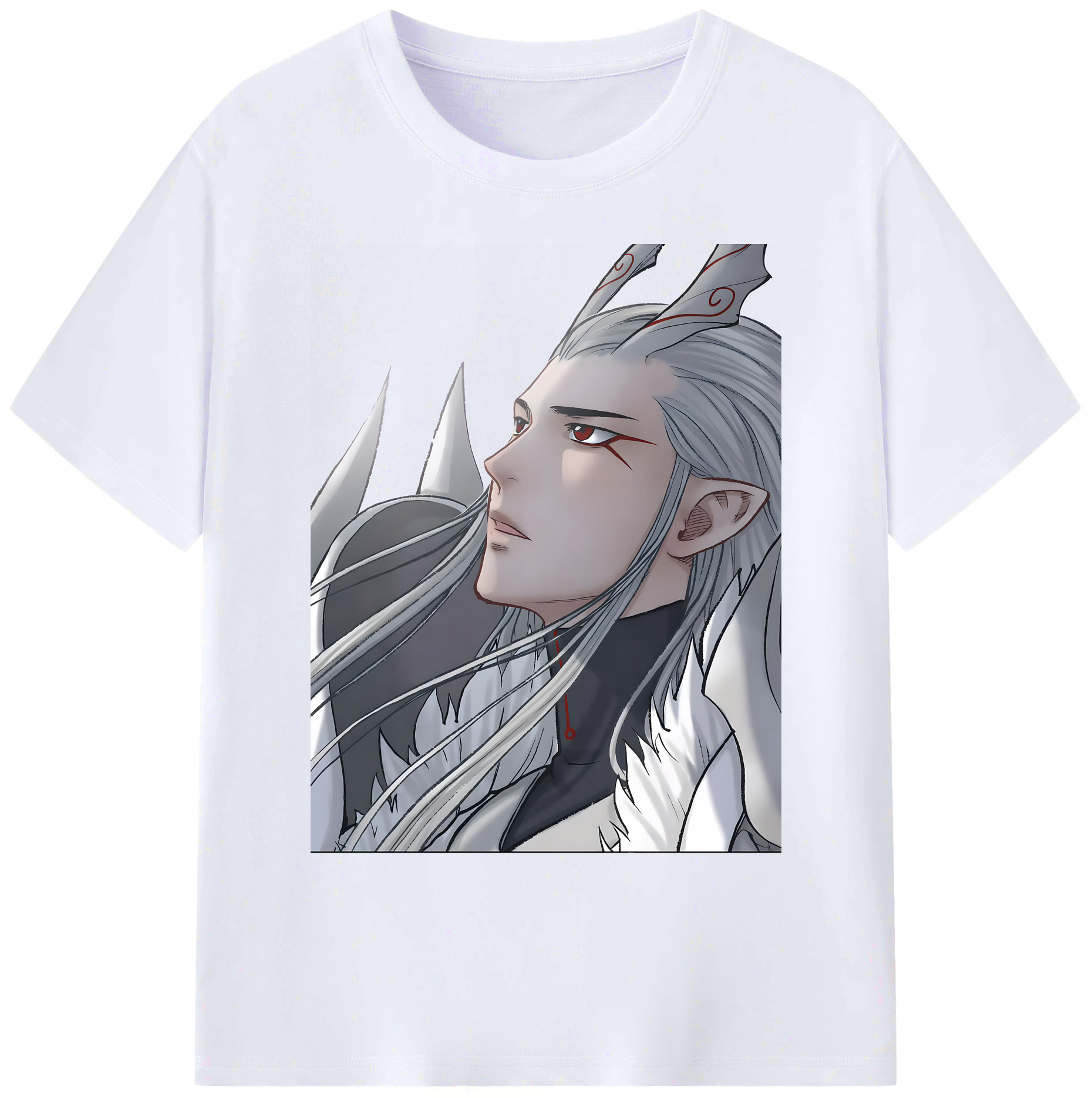（画像用） Ne Zha 2 ナタ 魔童の大暴れ 綿100％ メンズ半袖Tシャツ｜肌触りやわらか＆通気性