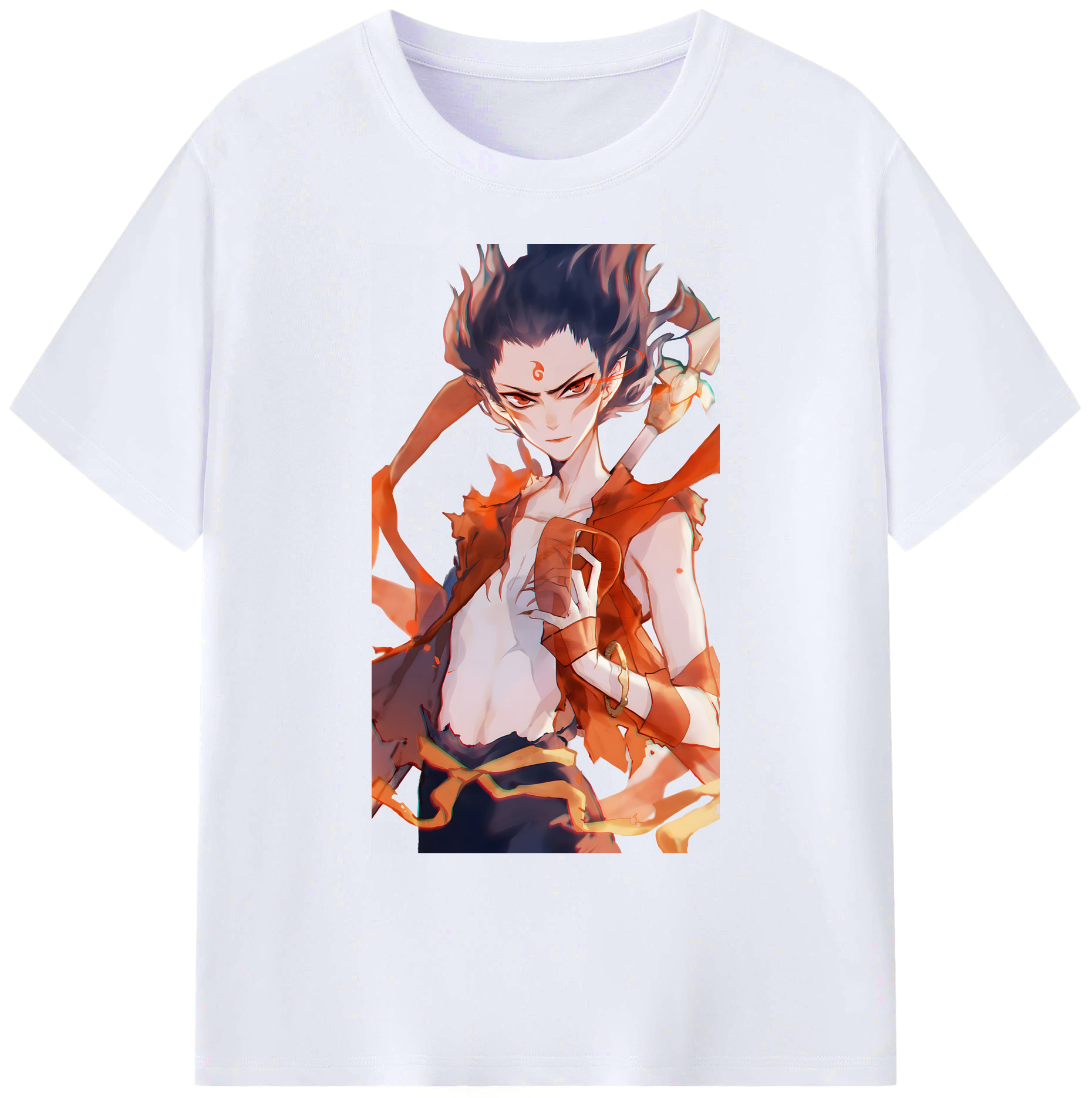 （画像用） Ne Zha 2 ナタ 魔童の大暴れ 綿100％ メンズ半袖Tシャツ｜肌触りやわらか＆通気性
