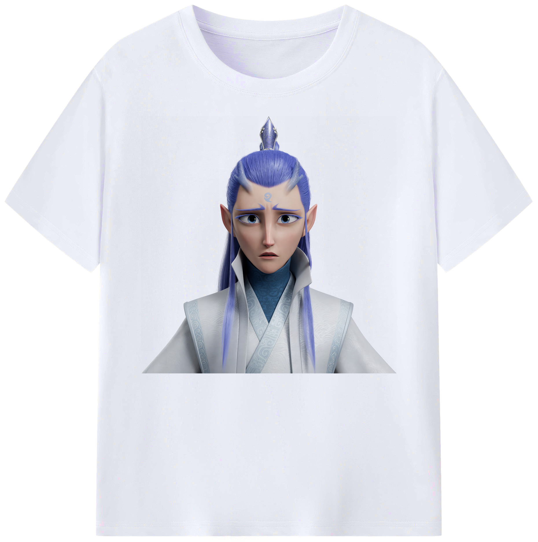 （画像用） Ne Zha 2 ナタ 魔童の大暴れ 綿100％ メンズ半袖Tシャツ｜肌触りやわらか＆通気性