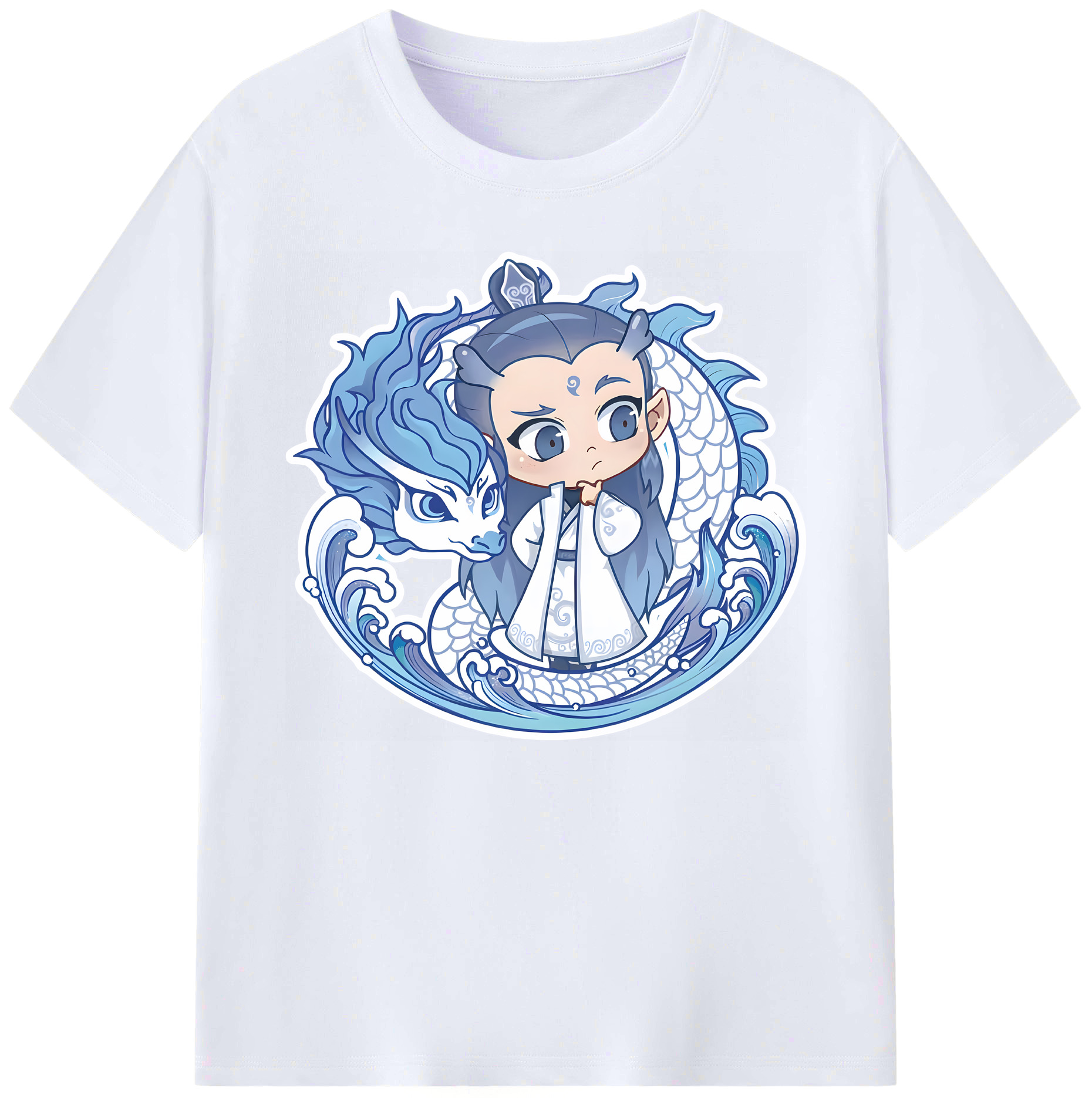 （画像用） Ne Zha 2 ナタ 魔童の大暴れ 綿100％ メンズ半袖Tシャツ｜肌触りやわらか＆通気性