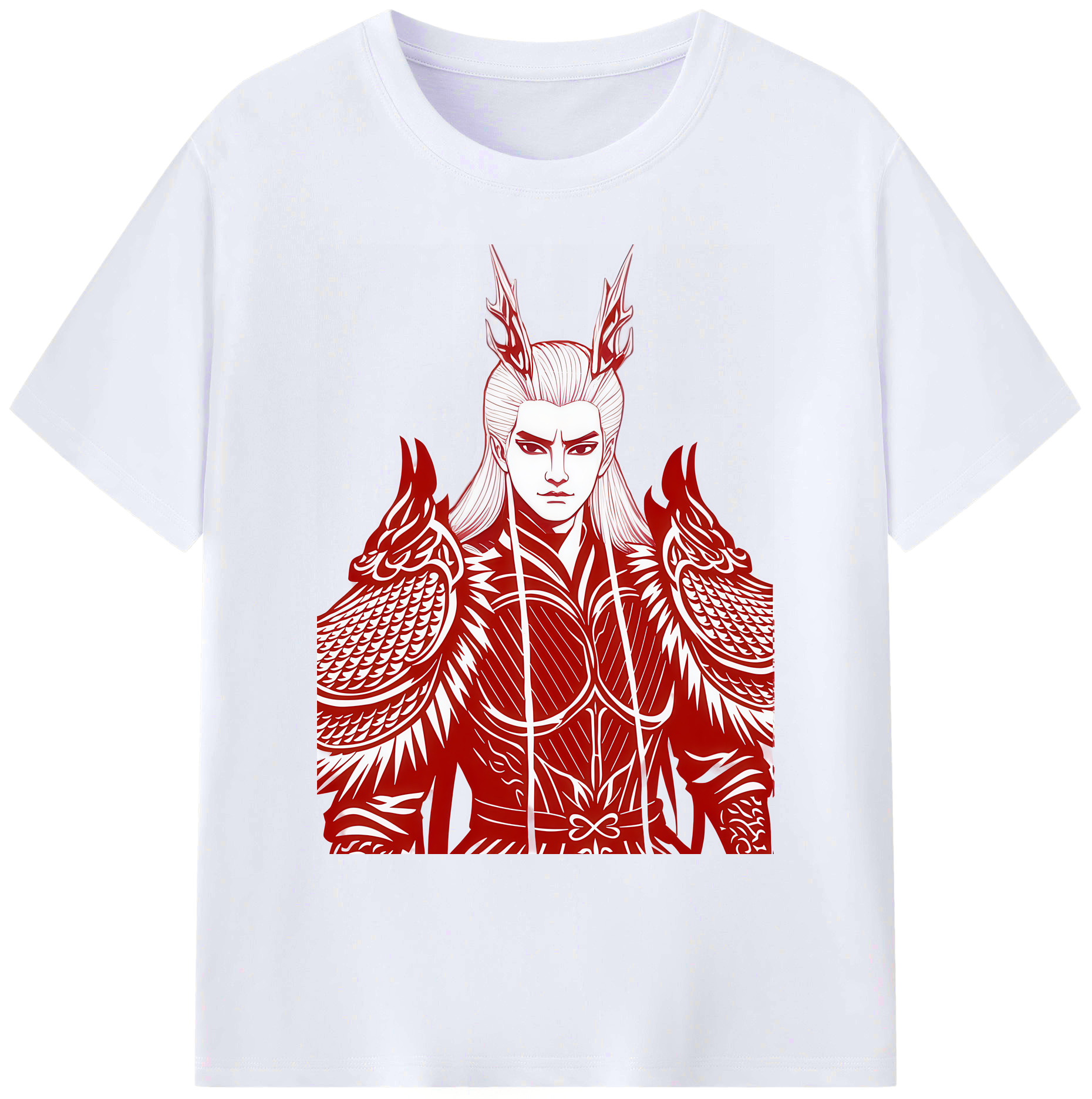 （画像用） Ne Zha 2 ナタ 魔童の大暴れ 綿100％ メンズ半袖Tシャツ｜肌触りやわらか＆通気性