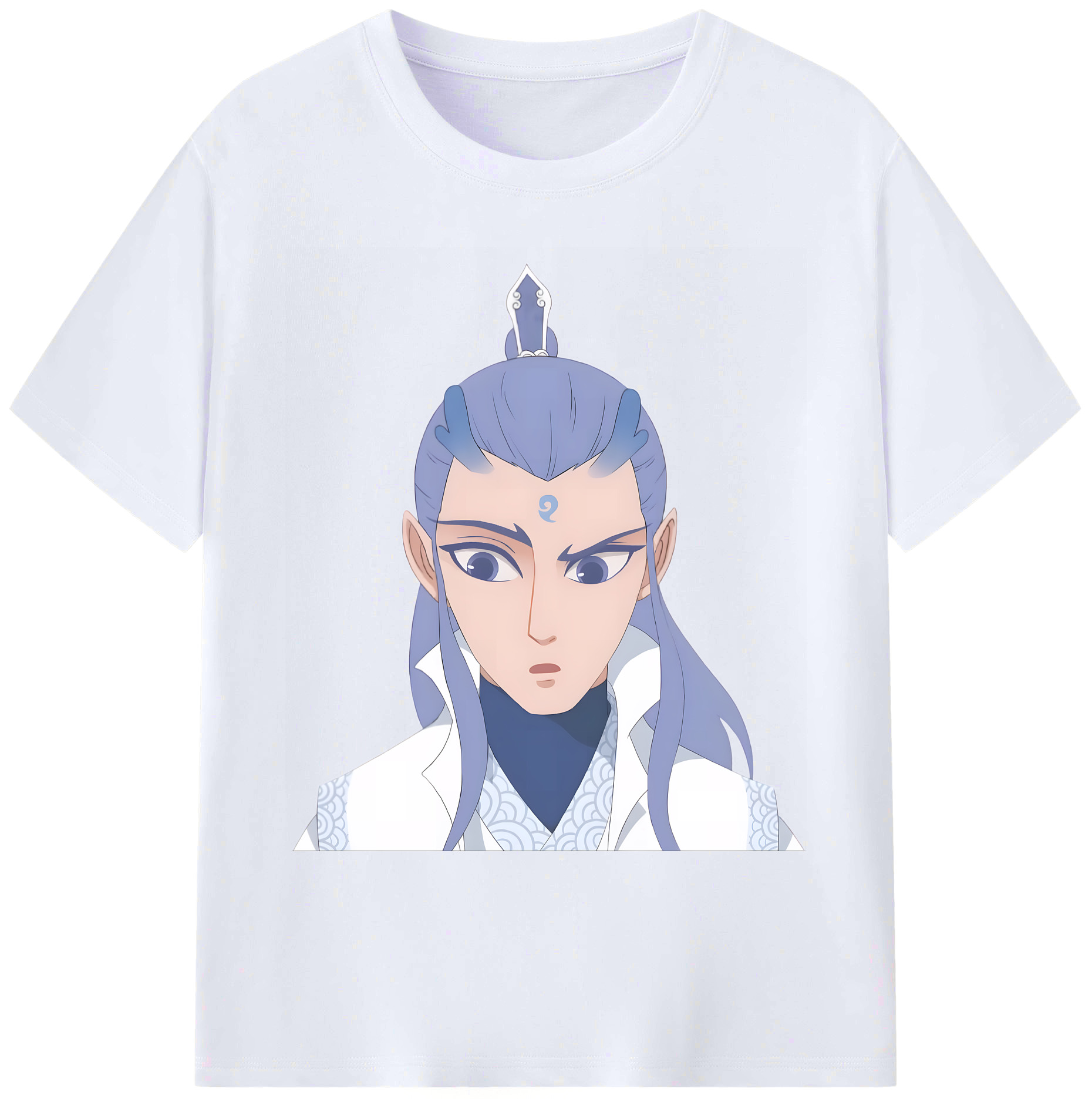 （画像用） Ne Zha 2 ナタ 魔童の大暴れ 綿100％ メンズ半袖Tシャツ｜肌触りやわらか＆通気性