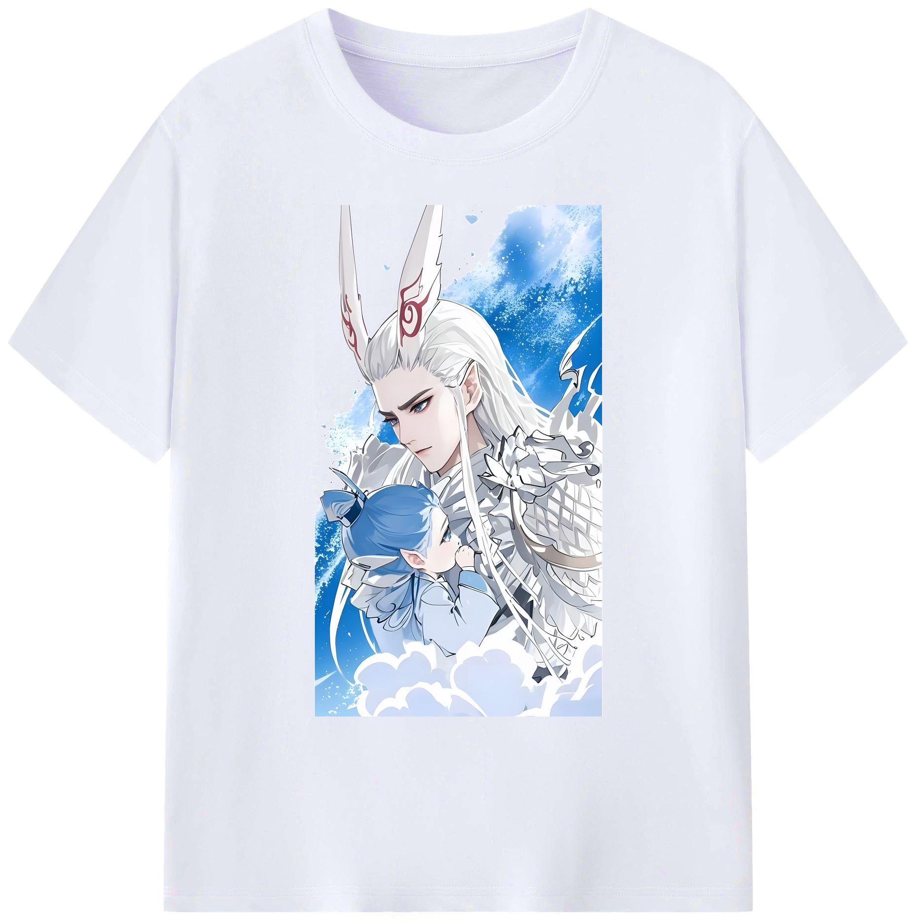 （画像用） Ne Zha 2 ナタ 魔童の大暴れ 綿100％ メンズ半袖Tシャツ｜肌触りやわらか＆通気性