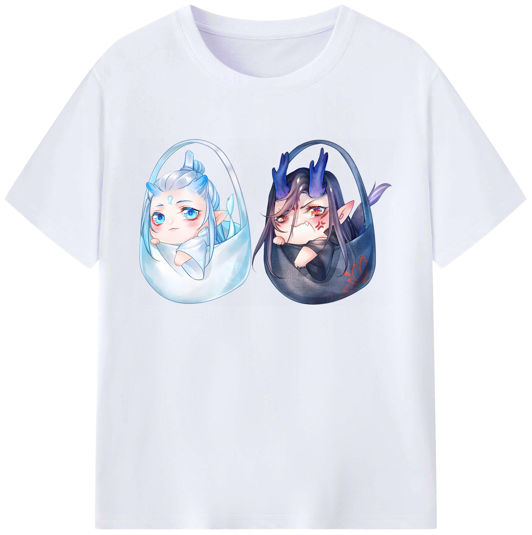 （画像用） Ne Zha 2 ナタ 魔童の大暴れ 綿100％ メンズ半袖Tシャツ｜肌触りやわらか＆通気性