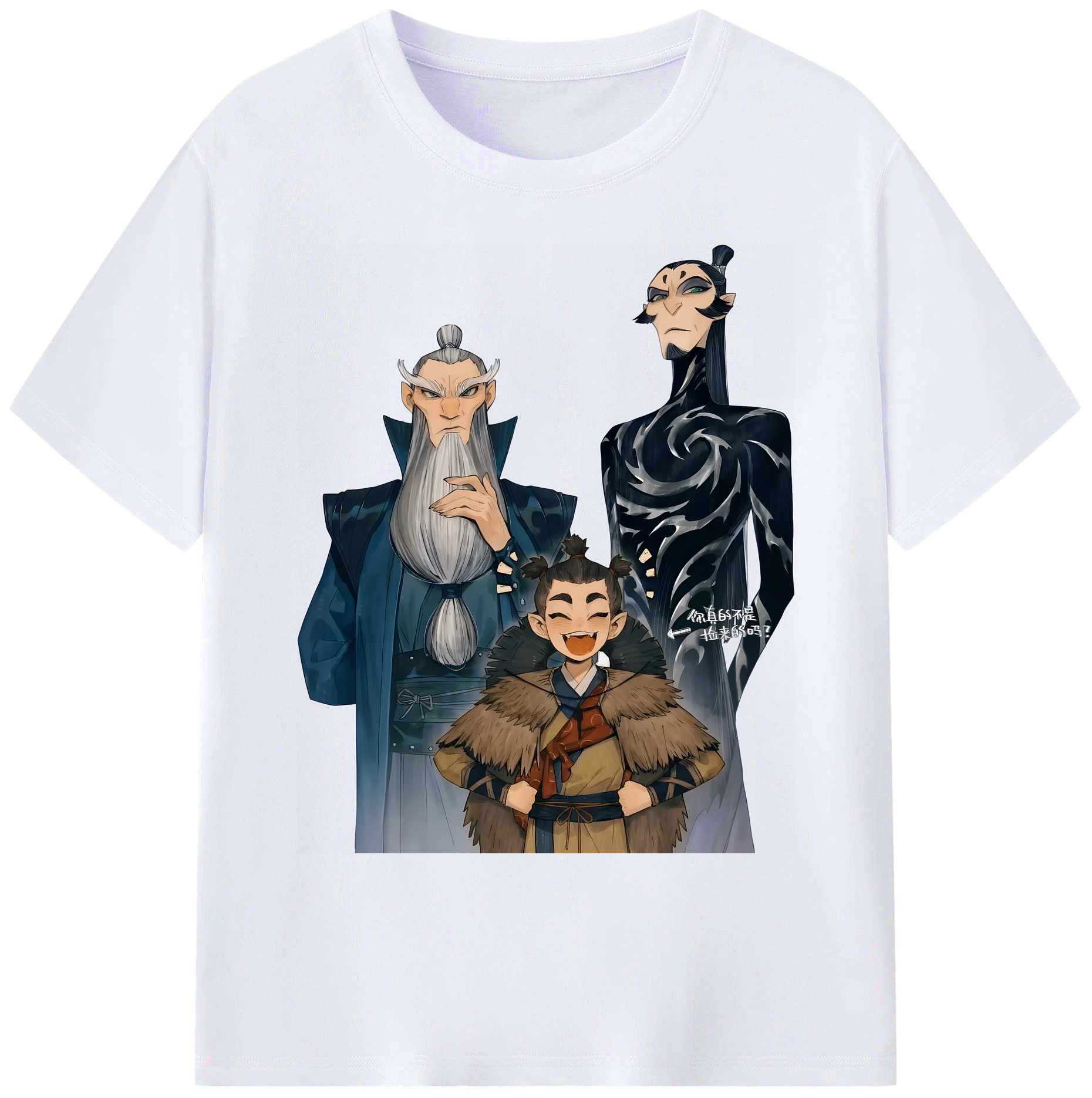 （画像用） Ne Zha 2 ナタ 魔童の大暴れ 綿100％ メンズ半袖Tシャツ｜肌触りやわらか＆通気性