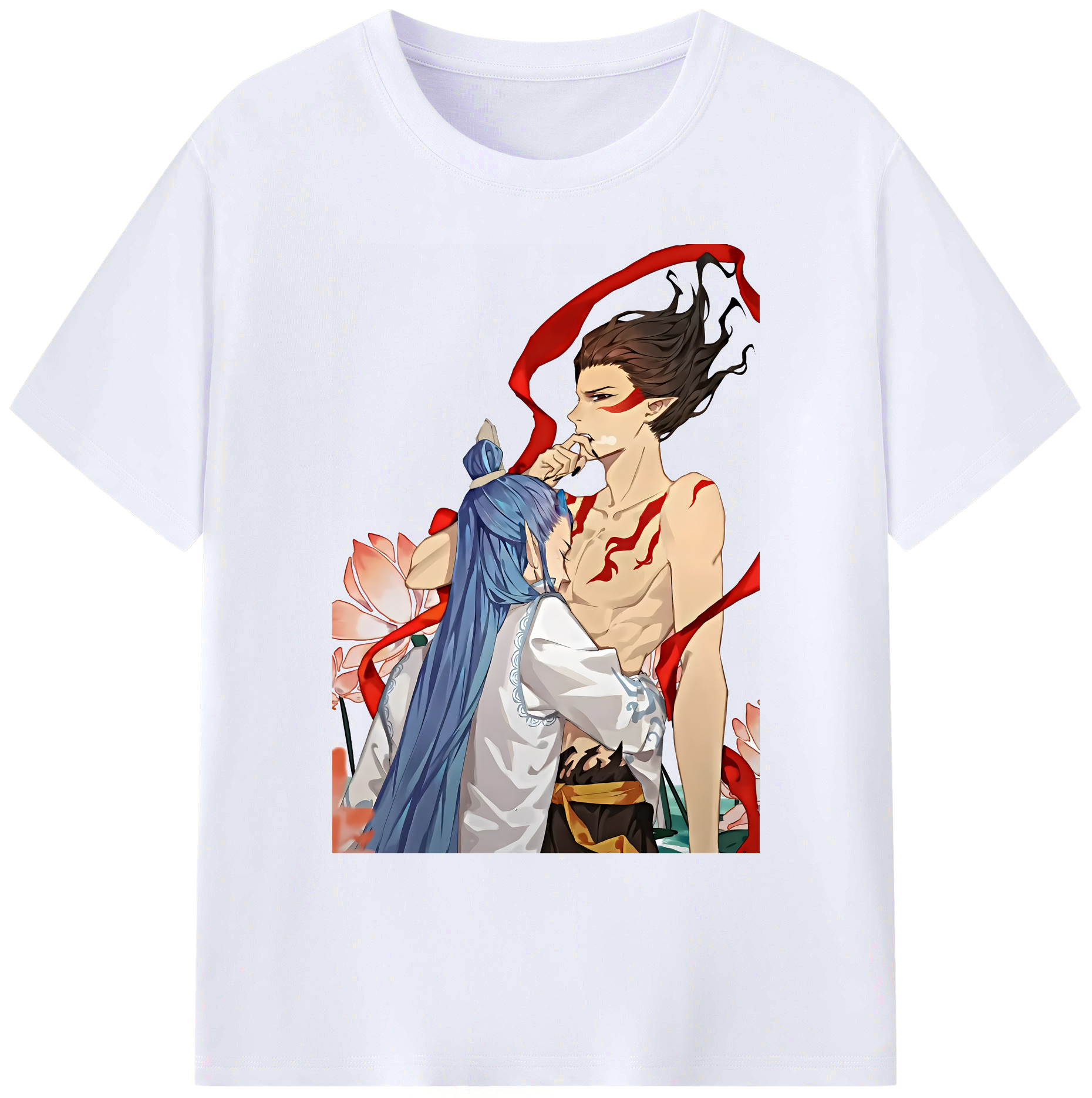 （画像用） Ne Zha 2 ナタ 魔童の大暴れ 綿100％ メンズ半袖Tシャツ｜肌触りやわらか＆通気性