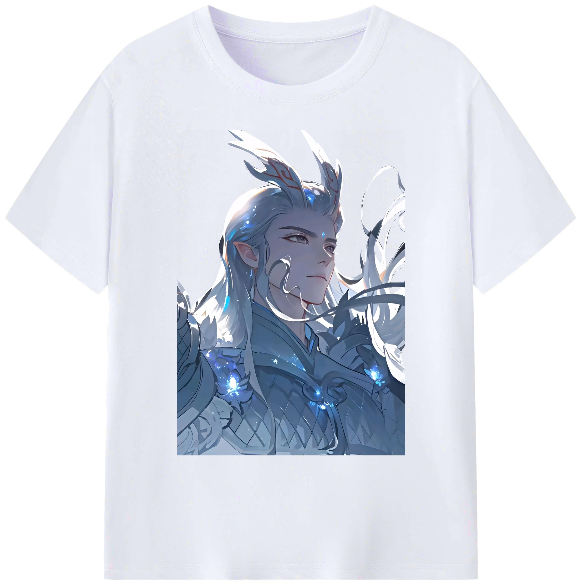 （画像用） Ne Zha 2 ナタ 魔童の大暴れ 綿100％ メンズ半袖Tシャツ｜肌触りやわらか＆通気性