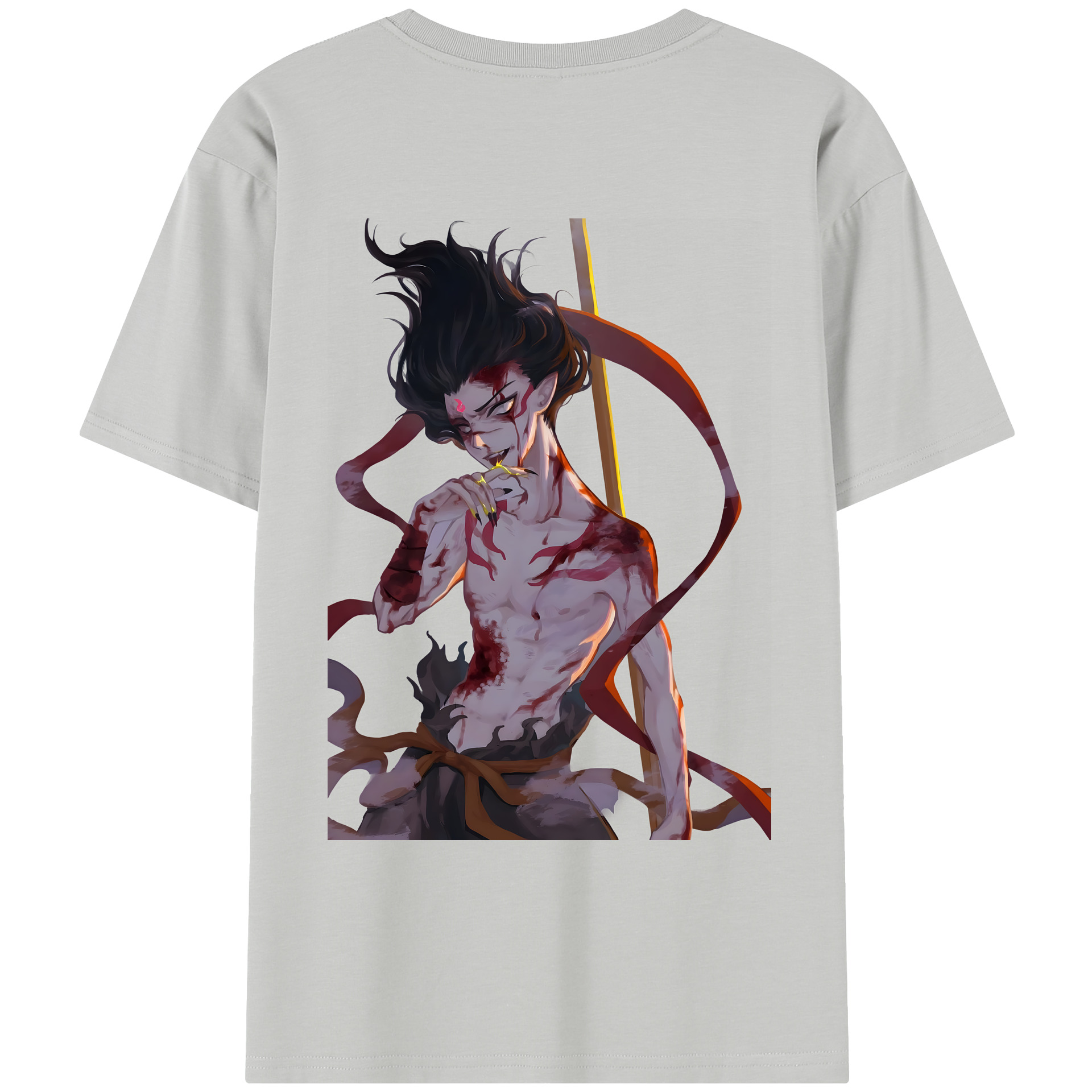 （画像用） Ne Zha 2 ナタ 魔童の大暴れ レディース半袖Tシャツ(バックプリント)