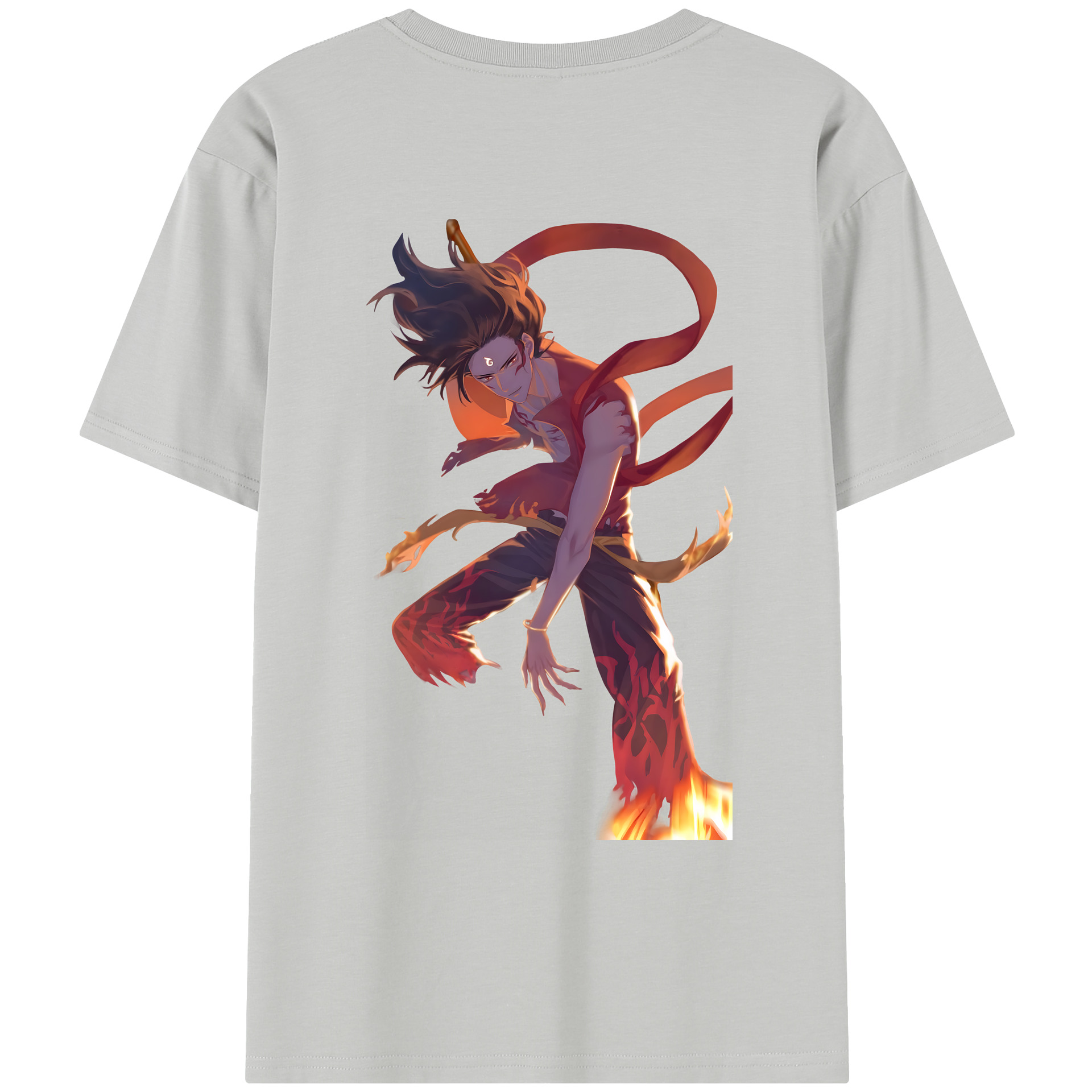 （画像用） Ne Zha 2 ナタ 魔童の大暴れ レディース半袖Tシャツ(バックプリント)