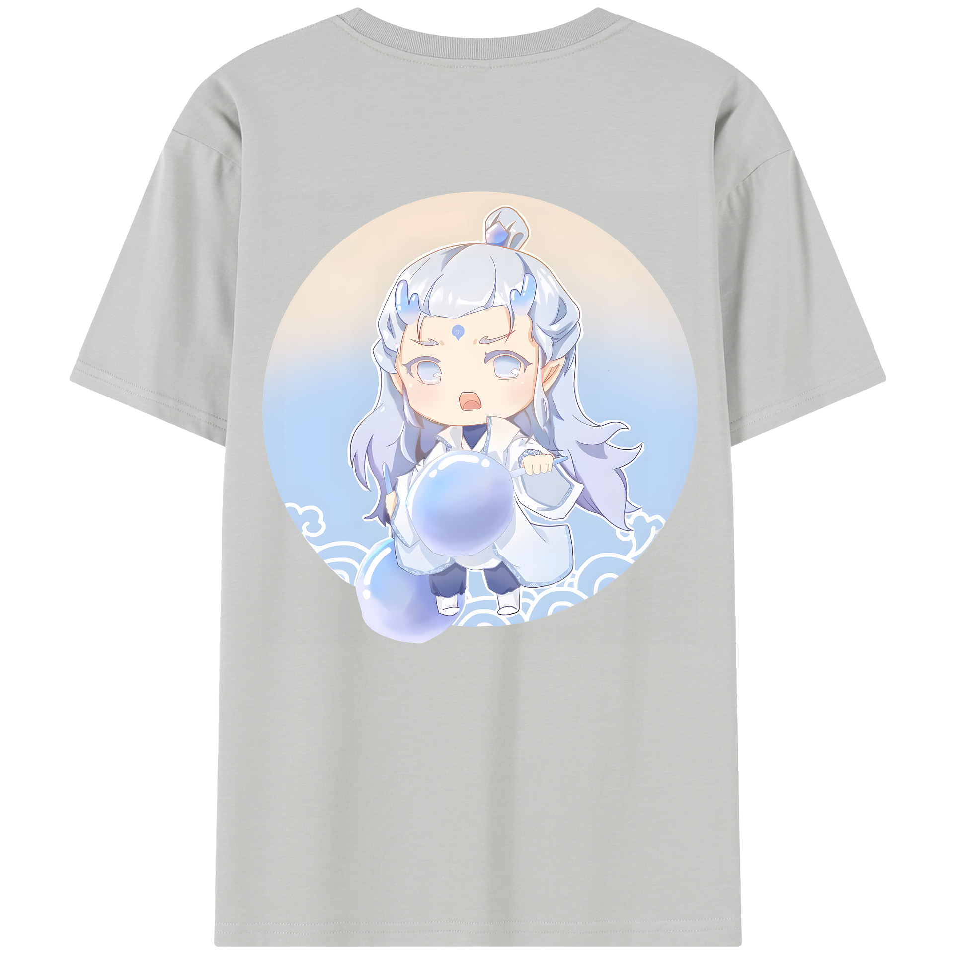 （画像用） Ne Zha 2 ナタ 魔童の大暴れ レディース半袖Tシャツ(バックプリント)