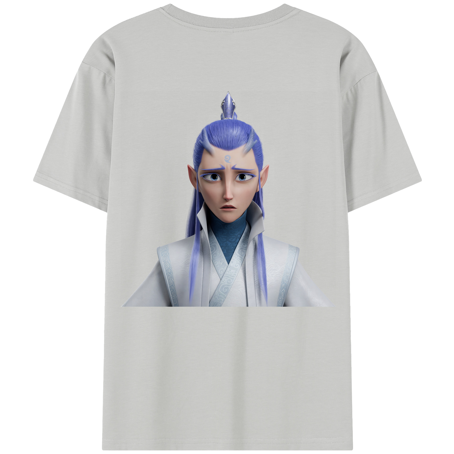 （画像用） Ne Zha 2 ナタ 魔童の大暴れ レディース半袖Tシャツ(バックプリント)