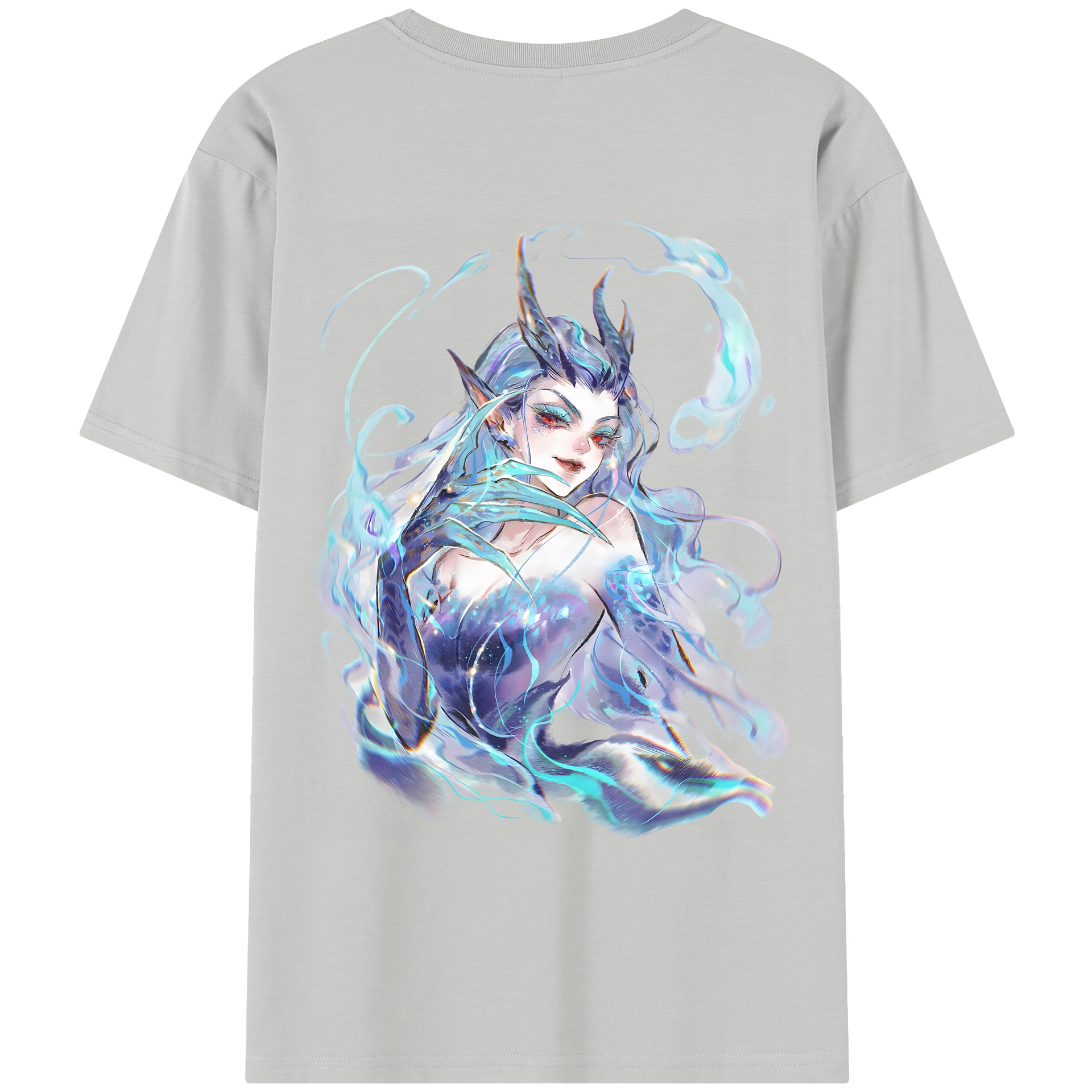 （画像用） Ne Zha 2 ナタ 魔童の大暴れ レディース半袖Tシャツ(バックプリント)