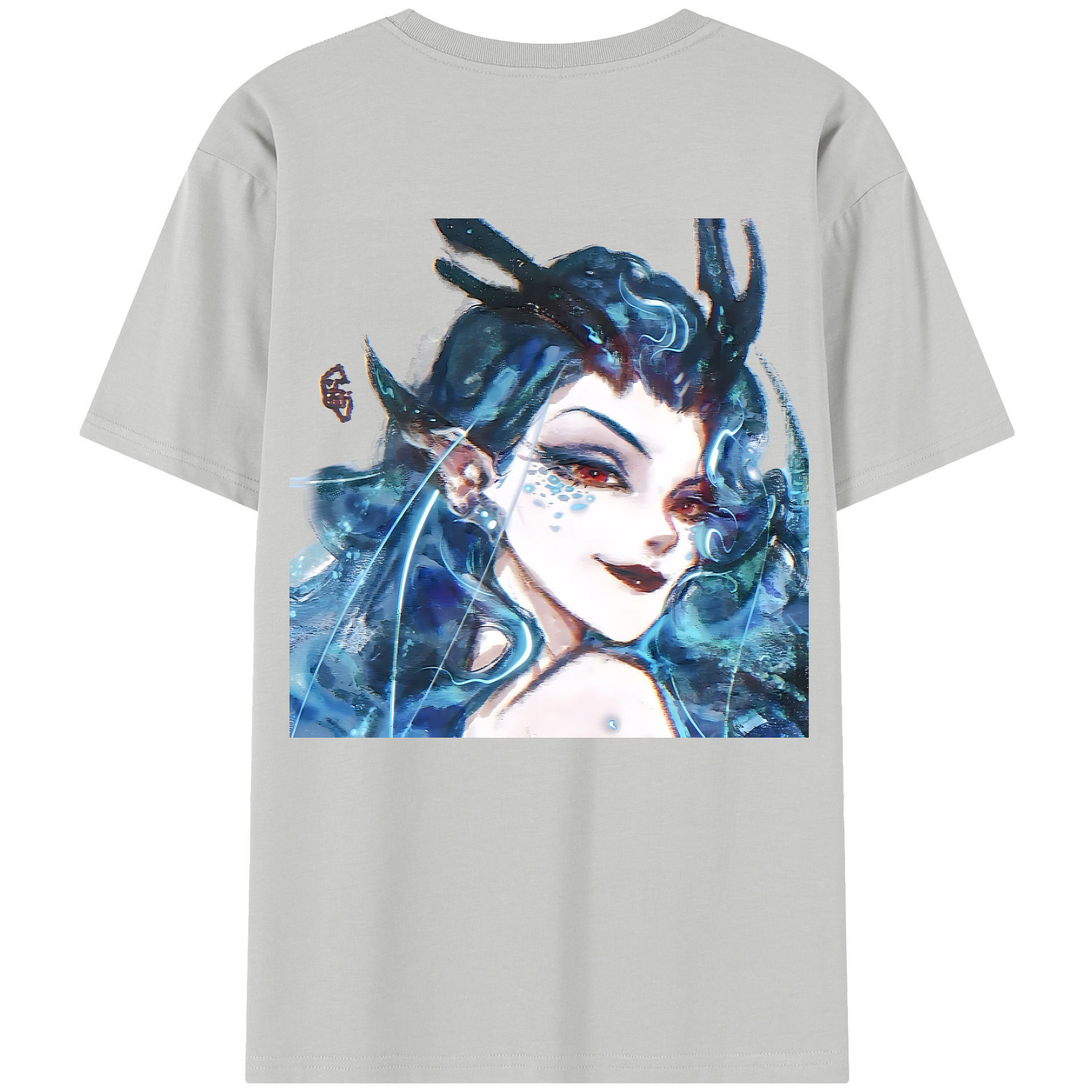 （画像用） Ne Zha 2 ナタ 魔童の大暴れ レディース半袖Tシャツ(バックプリント)