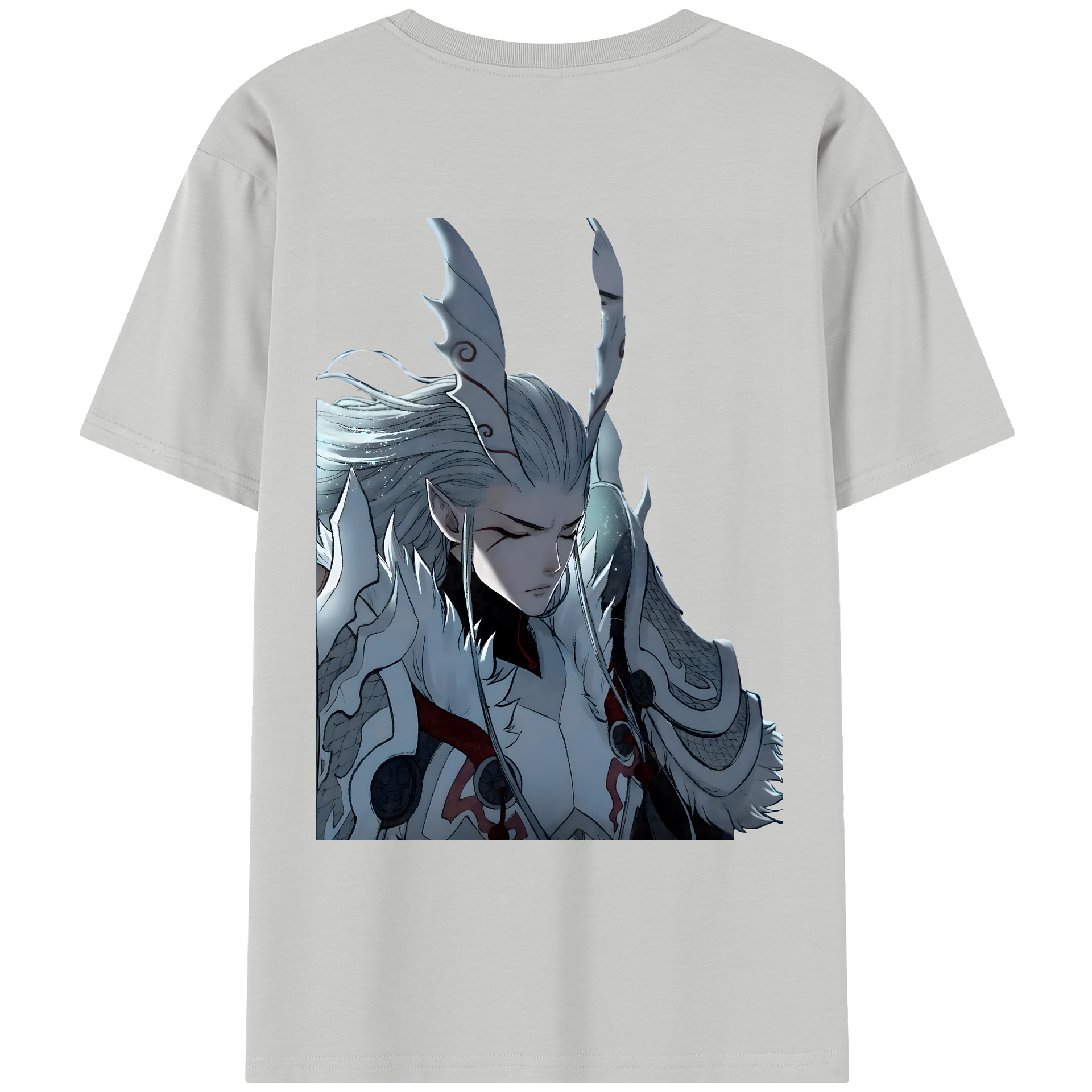 （画像用） Ne Zha 2 ナタ 魔童の大暴れ レディース半袖Tシャツ(バックプリント)