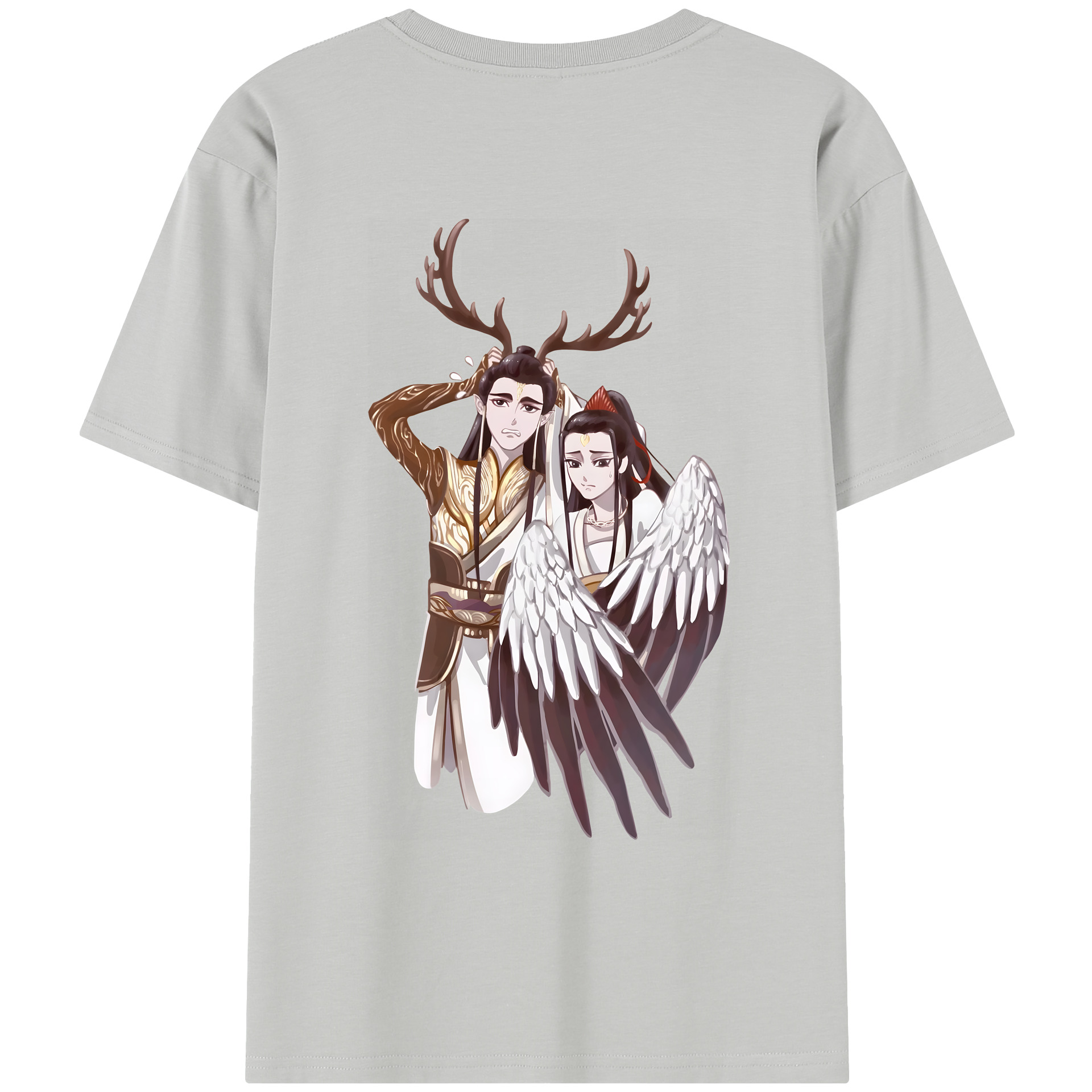 （画像用） Ne Zha 2 ナタ 魔童の大暴れ レディース半袖Tシャツ(バックプリント)
