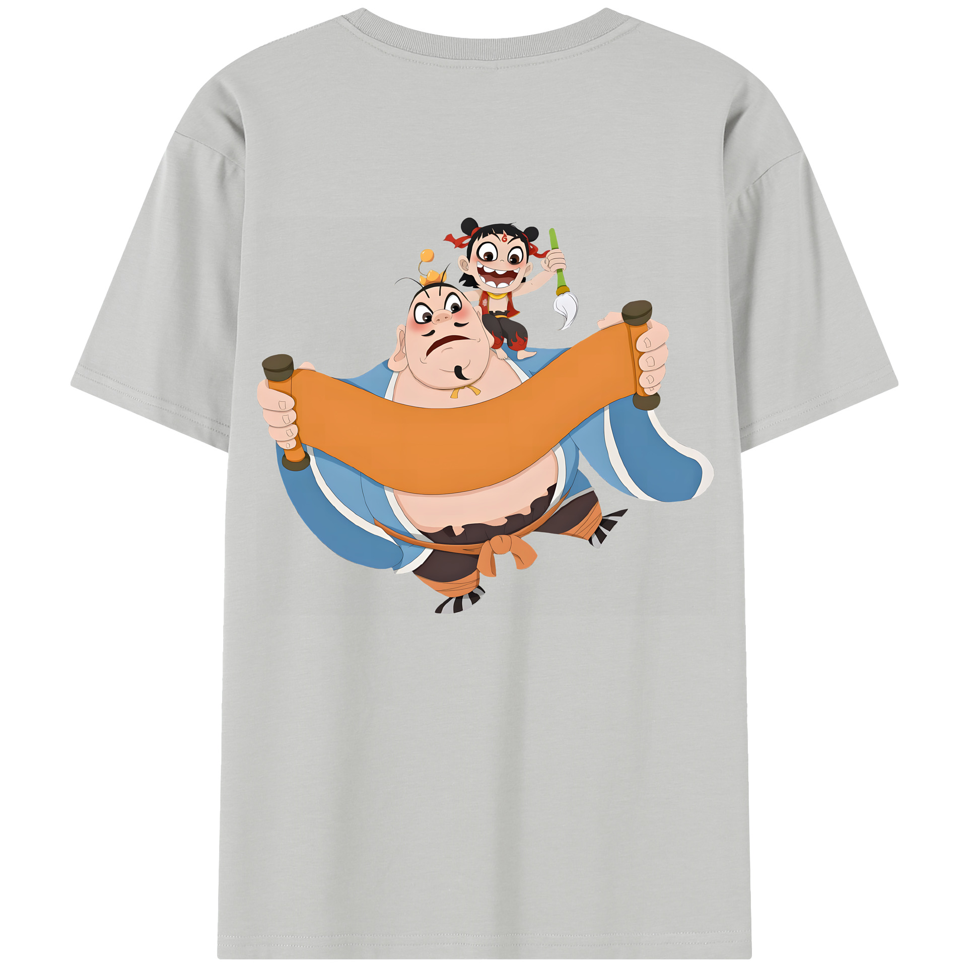 （画像用） Ne Zha 2 ナタ 魔童の大暴れ レディース半袖Tシャツ(バックプリント)