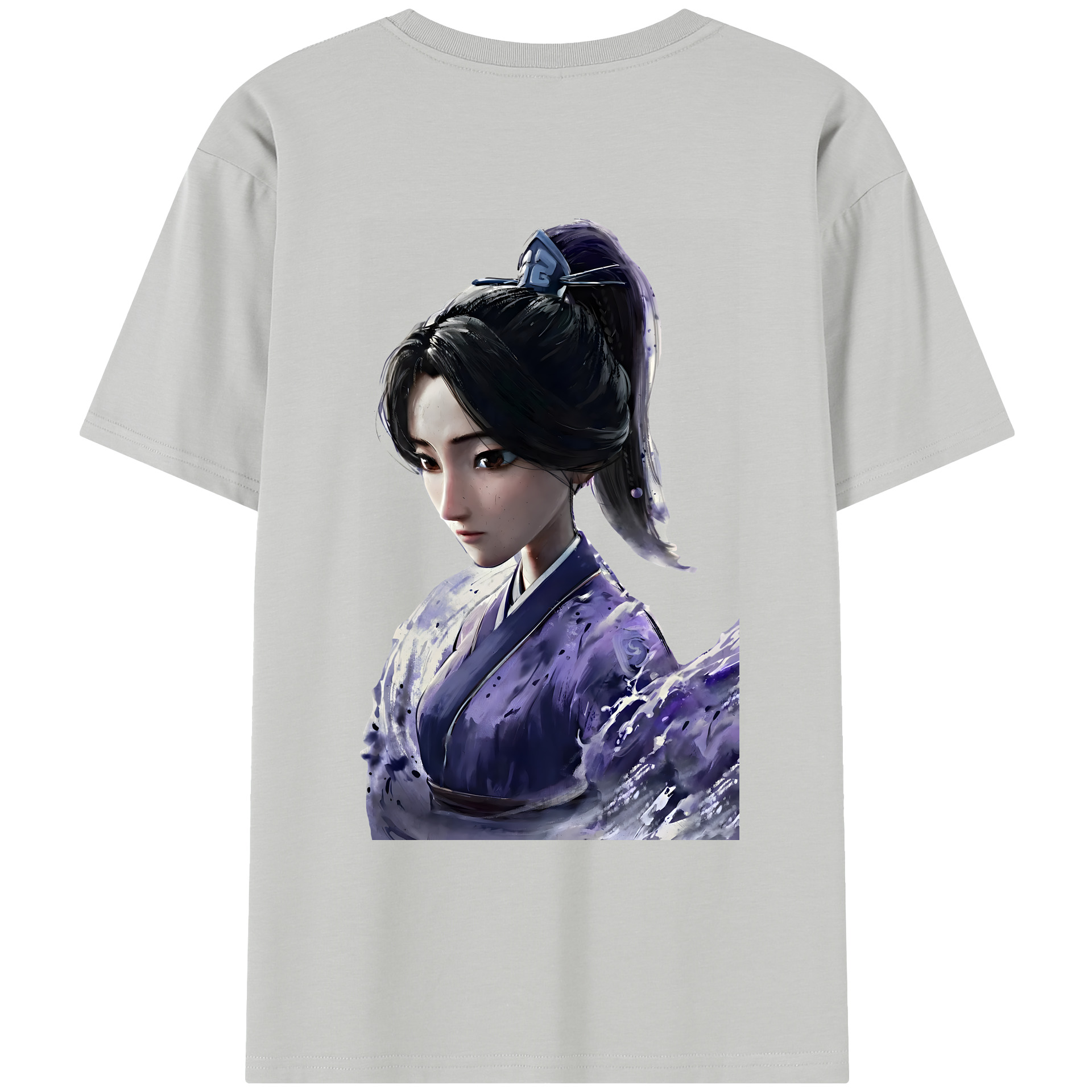 （画像用） Ne Zha 2 ナタ 魔童の大暴れ レディース半袖Tシャツ(バックプリント)
