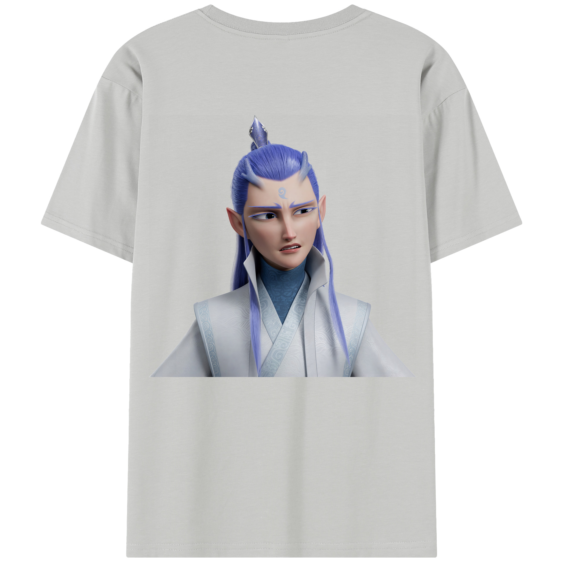 （画像用） Ne Zha 2 ナタ 魔童の大暴れ レディース半袖Tシャツ(バックプリント)