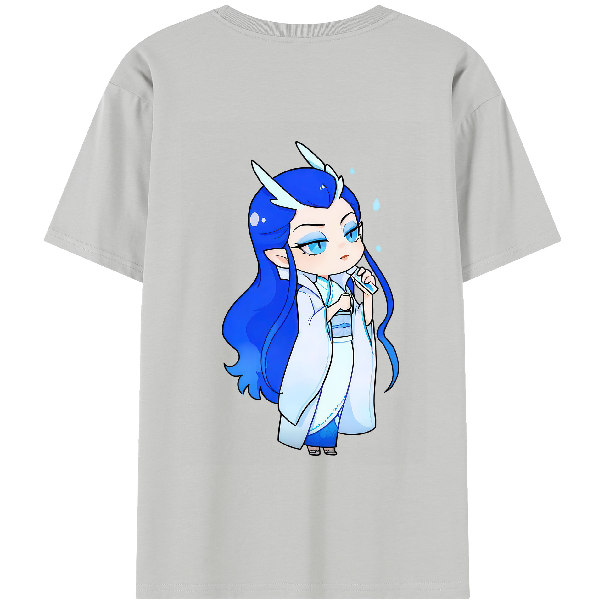 （画像用） Ne Zha 2 ナタ 魔童の大暴れ レディース半袖Tシャツ(バックプリント)