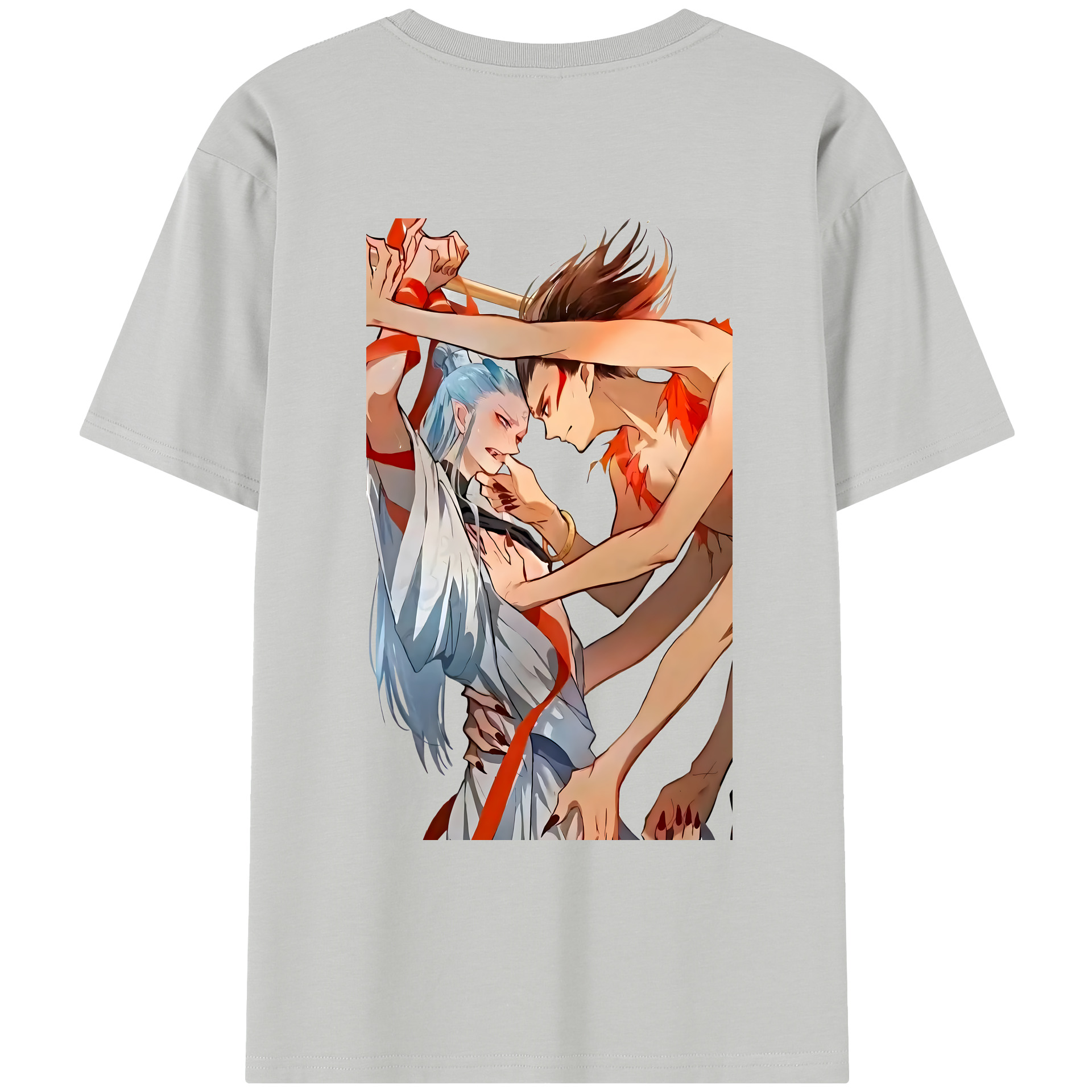（画像用） Ne Zha 2 ナタ 魔童の大暴れ レディース半袖Tシャツ(バックプリント)