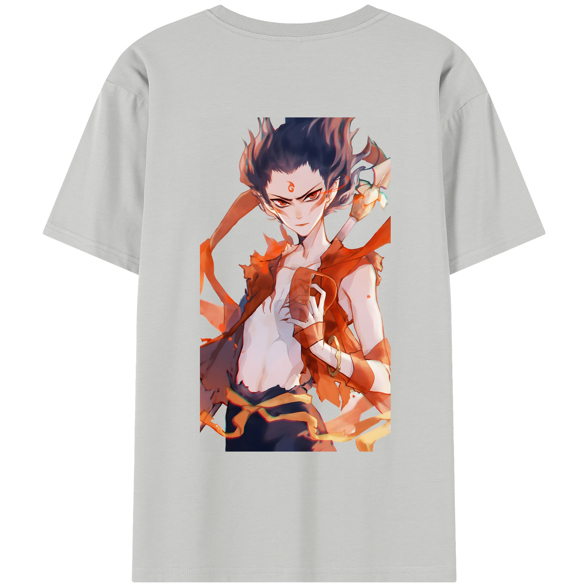 （画像用） Ne Zha 2 ナタ 魔童の大暴れ レディース半袖Tシャツ(バックプリント)
