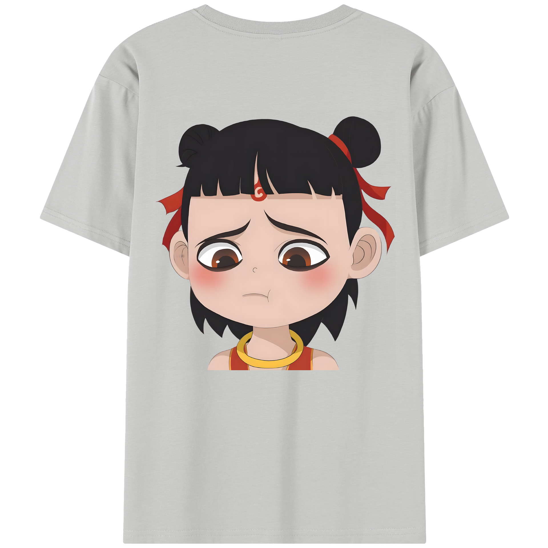 （画像用） Ne Zha 2 ナタ 魔童の大暴れ レディース半袖Tシャツ(バックプリント)