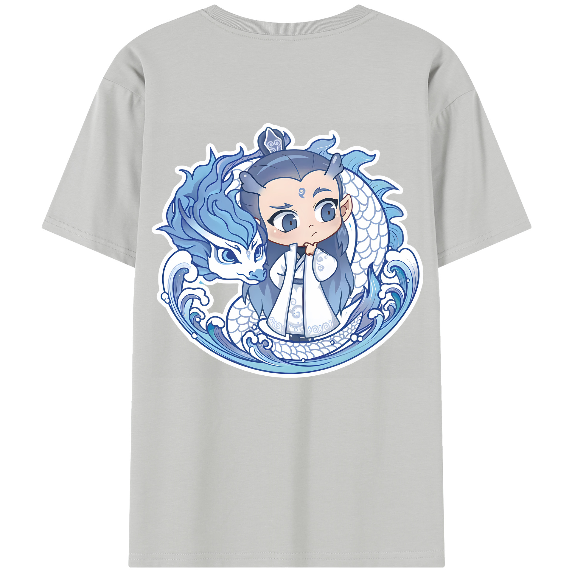 （画像用） Ne Zha 2 ナタ 魔童の大暴れ レディース半袖Tシャツ(バックプリント)